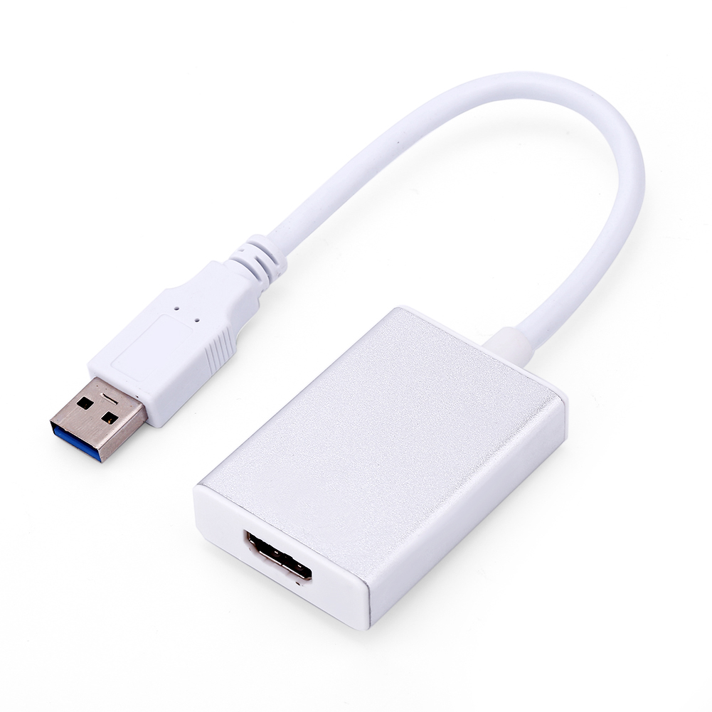 Usb 3.0 Zu Hdmi Konverterkabel, Grafikadapter Für 1080p Hd Pc (weiß)