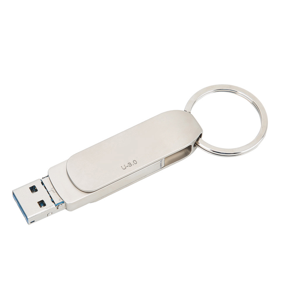Hochgeschwindigkeits-3-in-1-dreh-usb-stick Mit Typ-c-schnittstelle Für Android-geräte / Mobiltelefone / Computer (64 Gb)