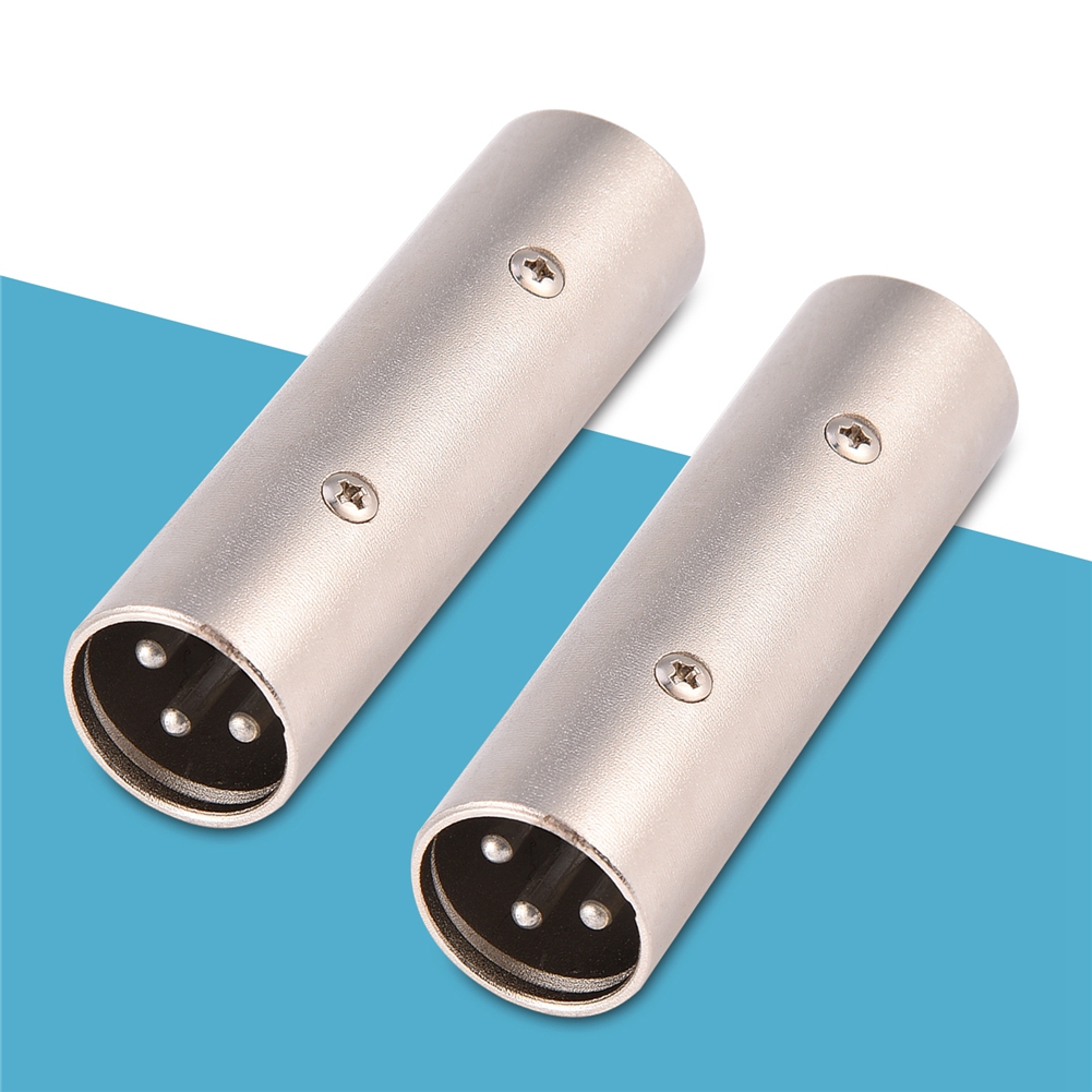 3-poliger Xlr-audioadapter (stecker Auf Stecker) Für Mikrofon Und Verstärker (2er-pack)