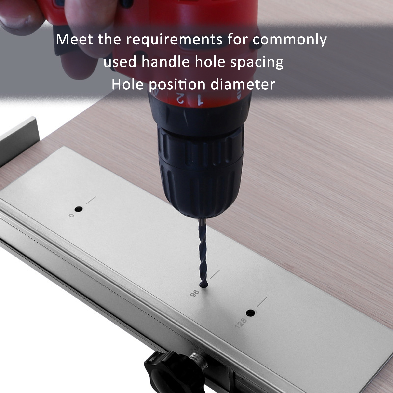 Verstellbarer Bohrloch-positionierer Aus Aluminiumlegierung, 7 Löcher, 2-stufige Positionierung, Ausziehbar, Für Schränke