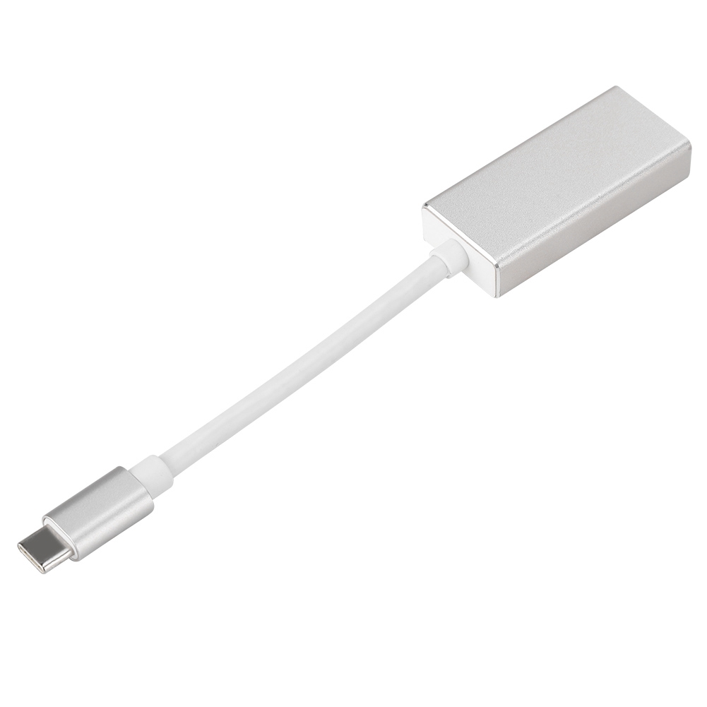 1080p Hd Usb-c Auf Mini Dp Video-verlängerungskabel, Hochgeschwindigkeitsübertragung, Silber