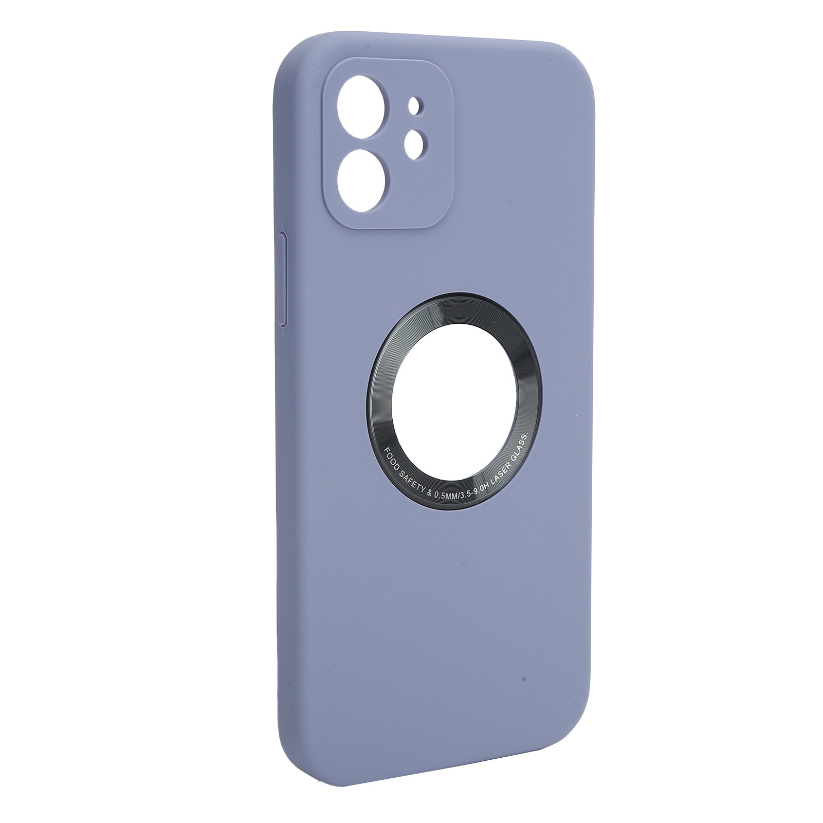 Vollständiger Schutz Durch Flüssiges Silikon Für Iphone 12/12 Pro, Wasserdicht, Lila
