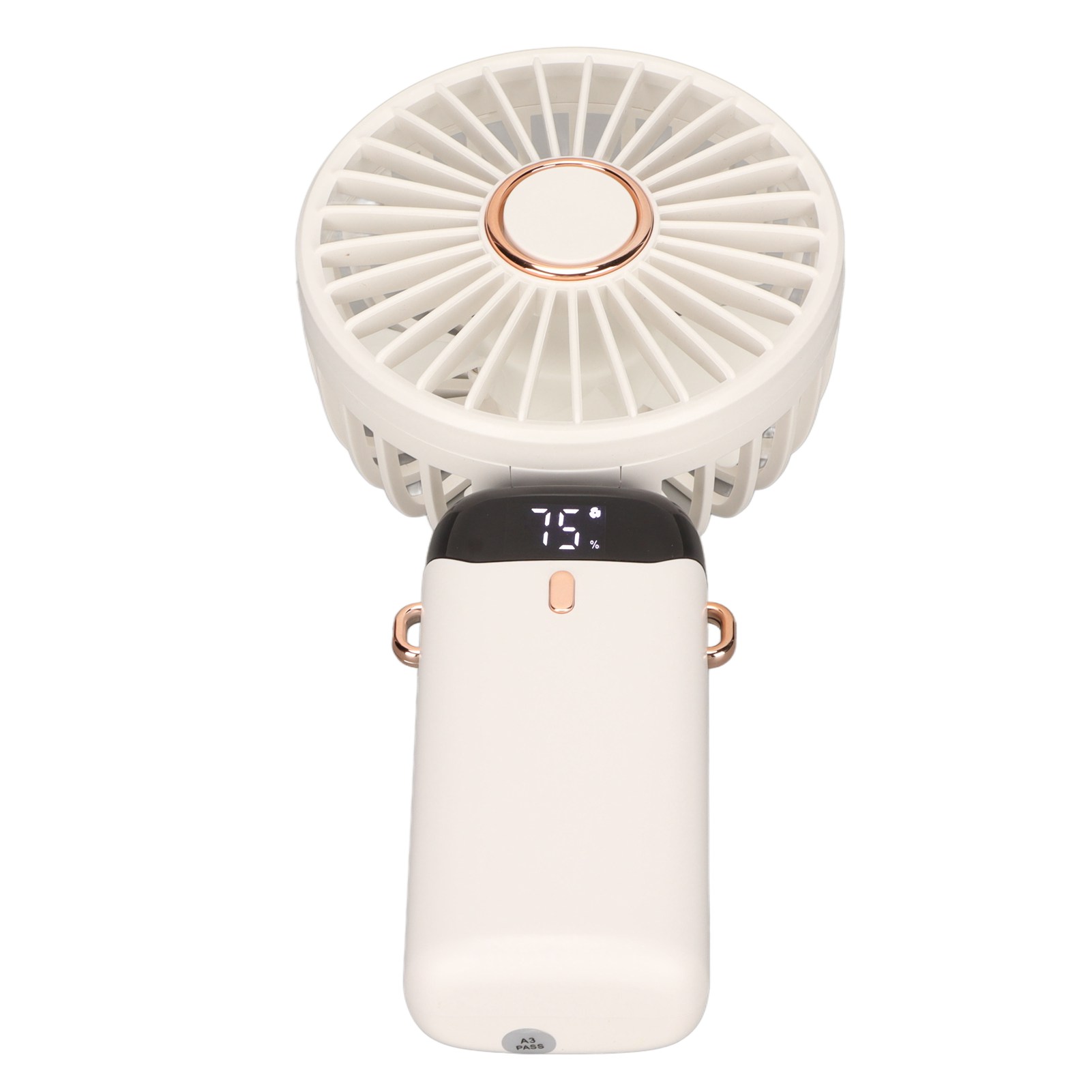 Multifunktionaler, Tragbarer Usb-ventilator, Um 90° Faltbar, Mit Kabel Und Handyhalterung