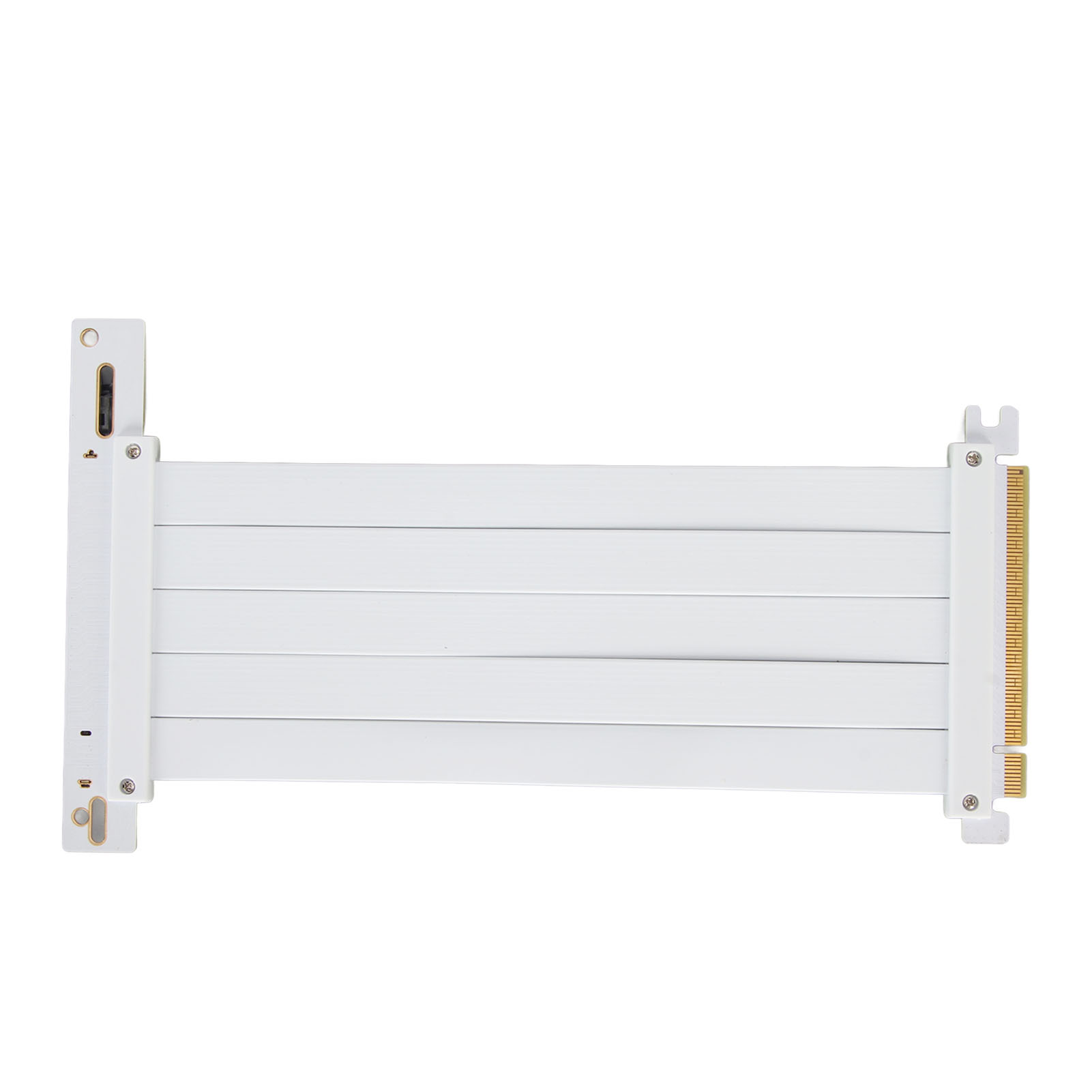 Hochgeschwindigkeits-pcie-4.0-x16-riserkabel Mit Flexiblem Anschluss Und 90-grad-verlängerungsbuchse Für Die Grafikkarte Rtx 4090, Weiß, 50 Cm / 19,7 Zoll
