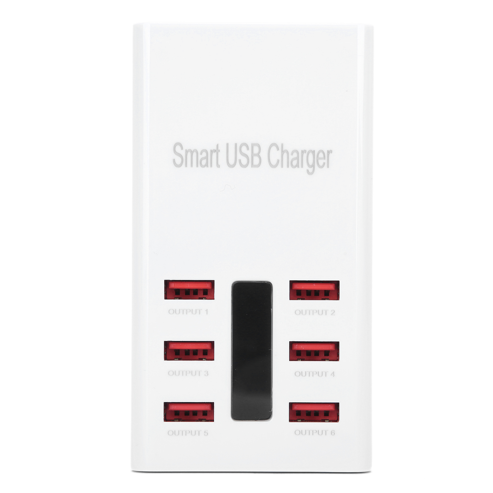 Desktop-schnellladestation Für Mobiltelefone, 6 Usb-anschlüsse, 100–240 V, 30-w-stecker
