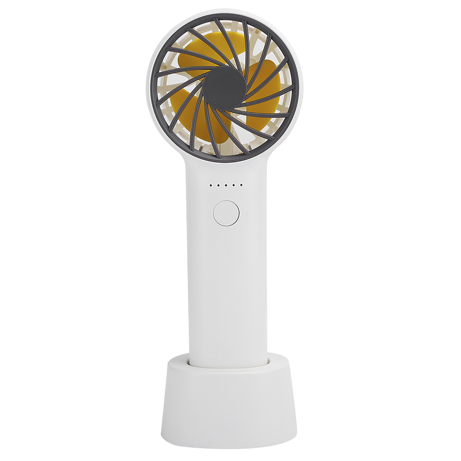 Leiser, Tragbarer Mini-ventilator, Usb-aufladbar, Mit Abnehmbarer Frontabdeckung Und Aromatherapie, Weiß