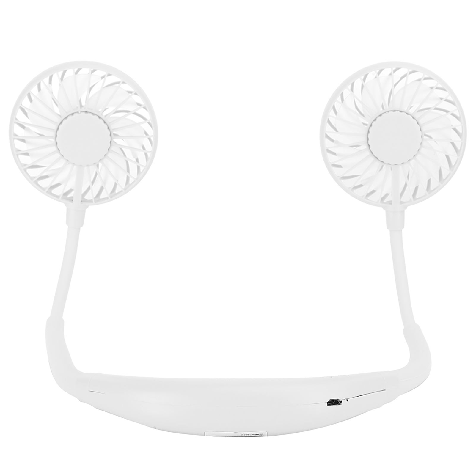 F28 Tragbarer Nackenventilator Für Sport, Zum Aufhängen Und Wiederaufladbar, Mit Aromatherapie, Faltbar Und Leuchtend (weiß).