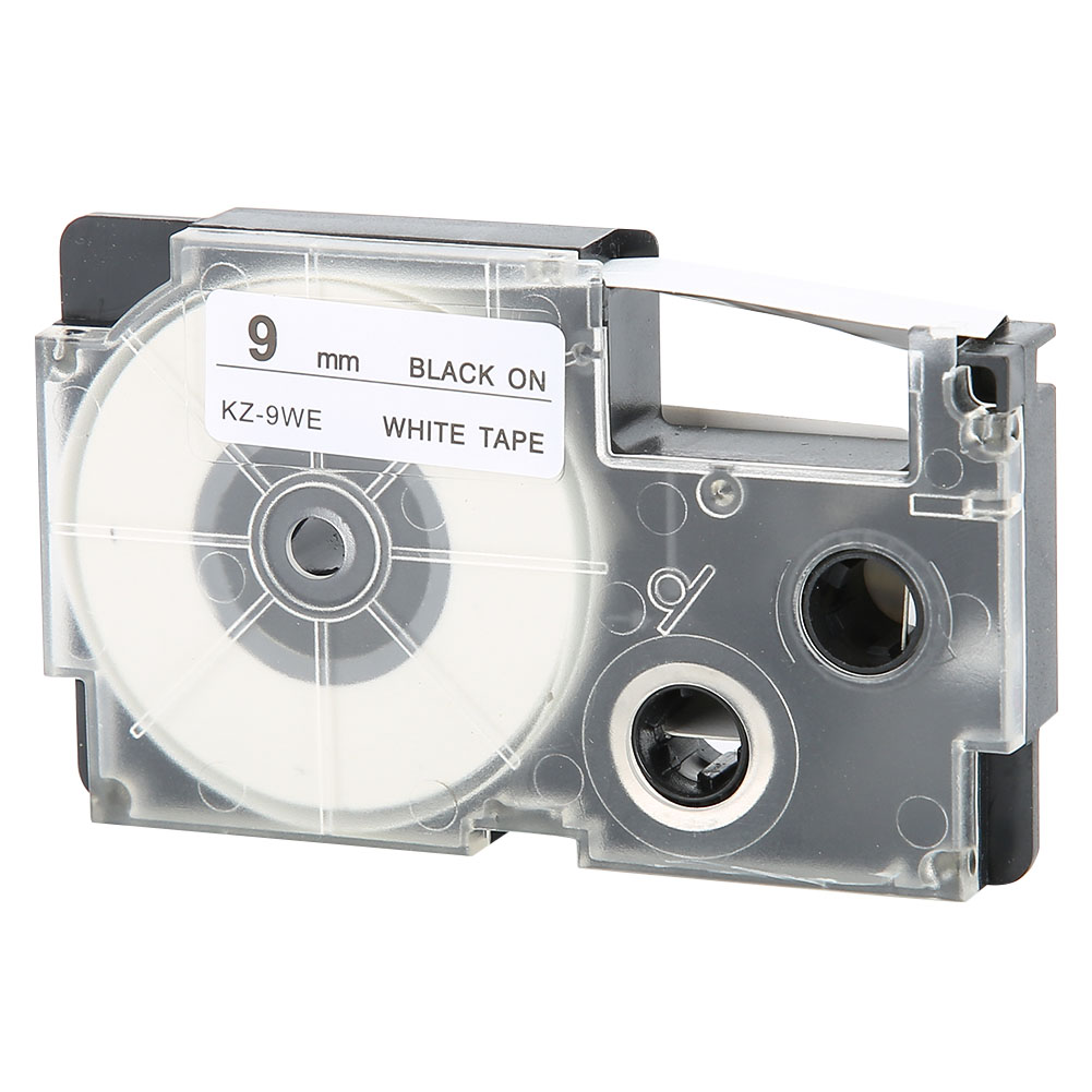 9-mm-farbbandkassette Für Casio Kl-60/120/170/780/820 Cw L300 Etikettendrucker (schwarz Auf Weiß)