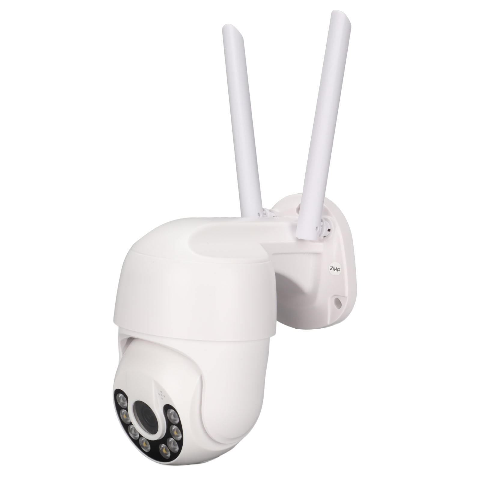 Ip66 Wasserdichte Sicherheitskamera, Videoüberwachungskamera Mit Bewegungserkennung, Zwei-wege-audio, Farbnachtsicht Und Wlan (weiß).