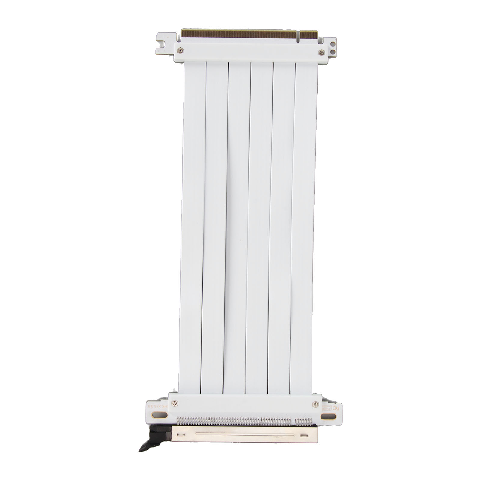 Pcie 3.0 X16 Verlängerungskabel, Hoch Abgeschirmt, 180° Flexibel, Für Grafikkarten, Weiß, 20 Cm / 7,9 Zoll