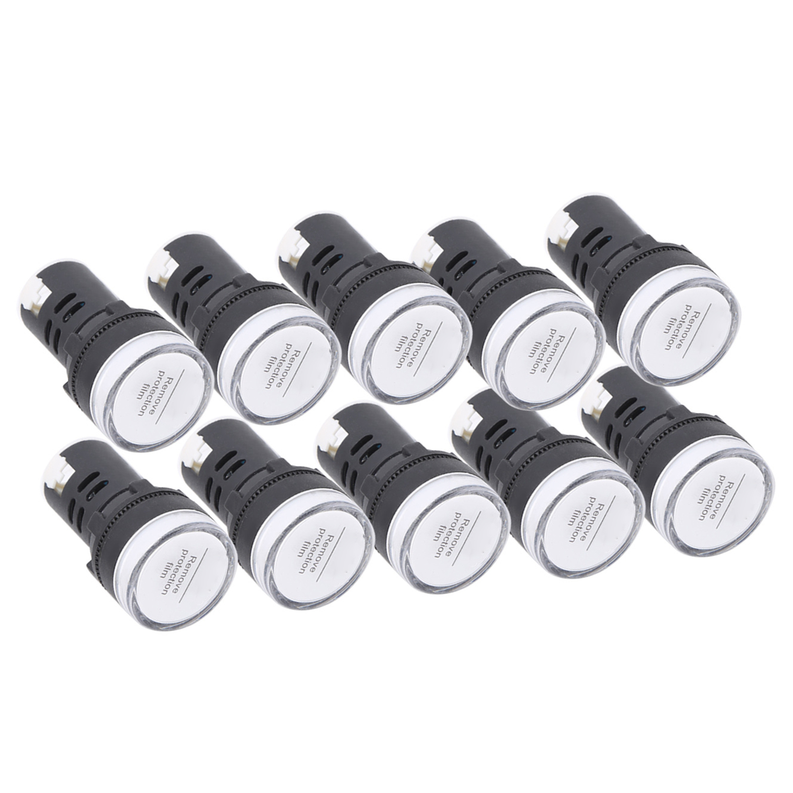 Packung Mit 10 Hochhellen Weißen Led-anzeigen Ad16-22ds, Gerätezubehör, Ac/dc 110 V