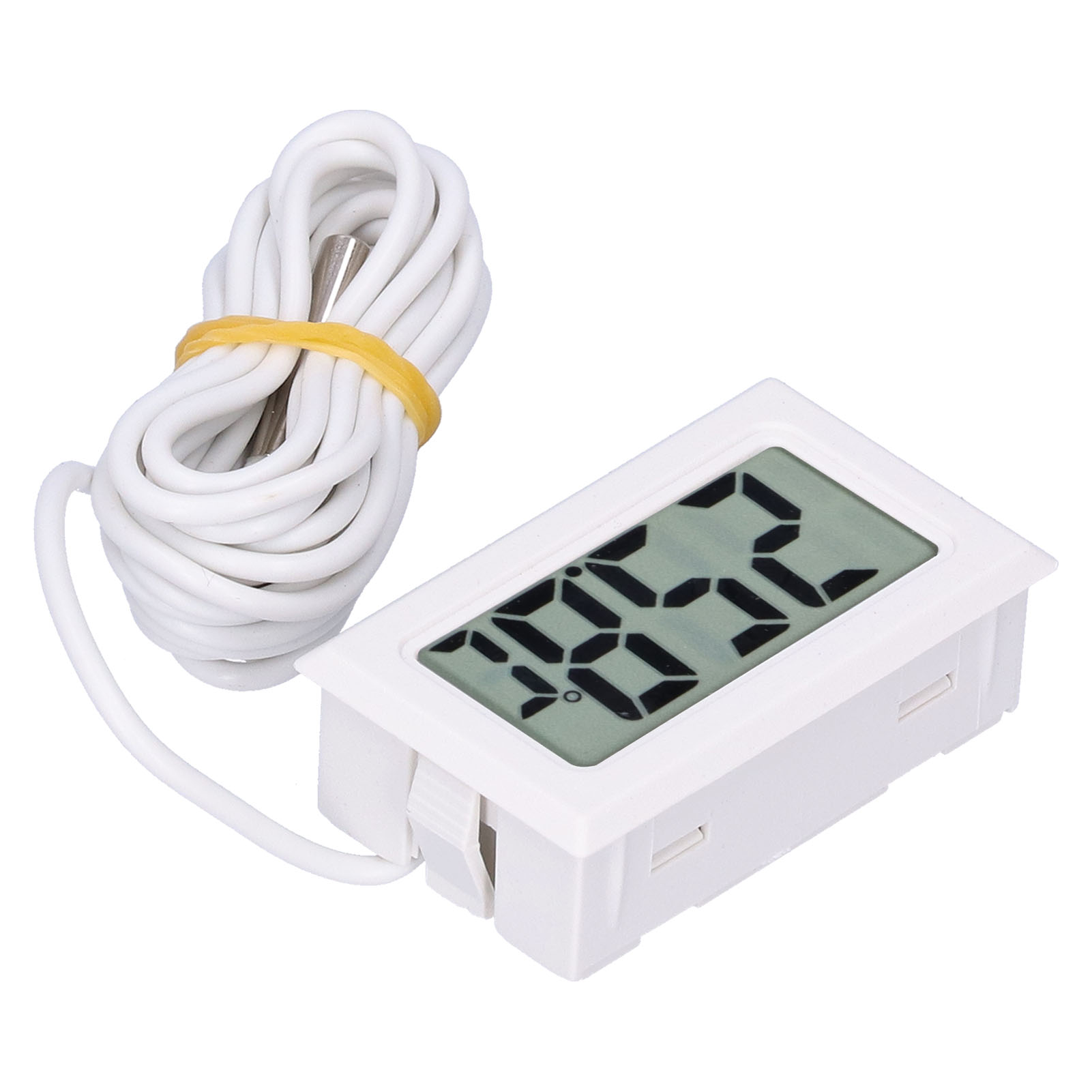 Mini-digitalthermometer Mit Kabel Und Lcd-anzeige, Elektronisches Temperaturmessgerät Fy13001 Weiß