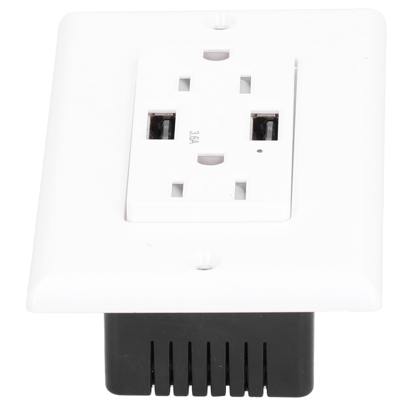 Schlanke Gfci-usb-steckdose Mit Fehlerstromschutzschalter (fi-schalter) Ac125v Ld-url15a A+a 3,6a