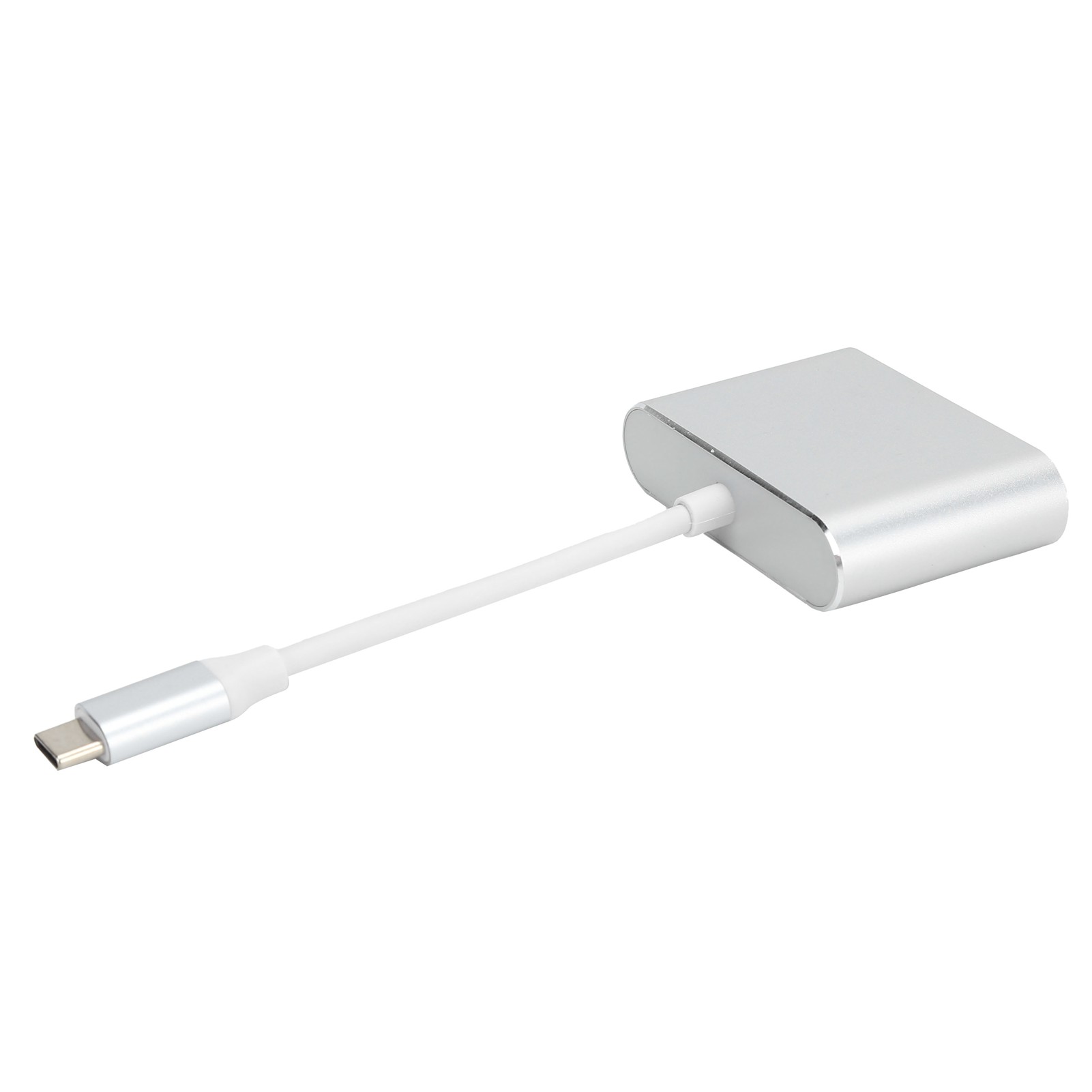 Vga Typ-c Auf 4k High Definition Multimedia Interface Adapter, Kleiner Bildschirm Auf Großer Bildschirm Konverter (weiß/grau)