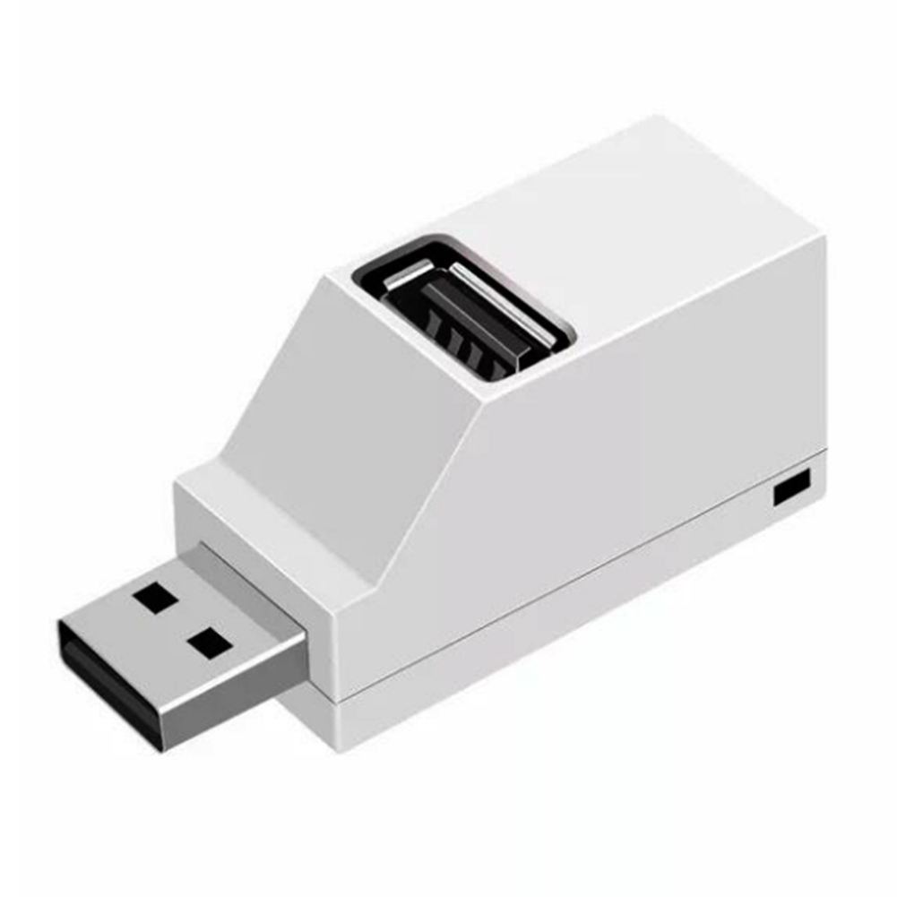 3-in-1 Usb 2.0 Splitter-hub Aus Abs, Mini-direktstecker-verlängerungskabel, Computerzubehör (weiß 2.0)