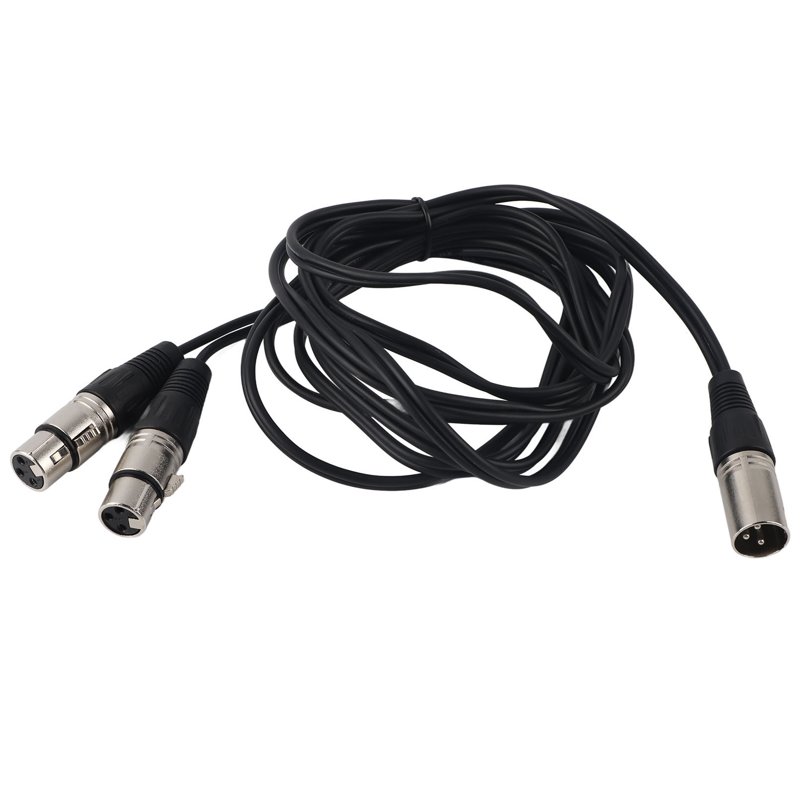 Xlr-stecker Auf Zwei Xlr-buchsen-kabel Für Symmetrisches Stereo-mikrofon, Weiß, 3 M / 9,8 Ft