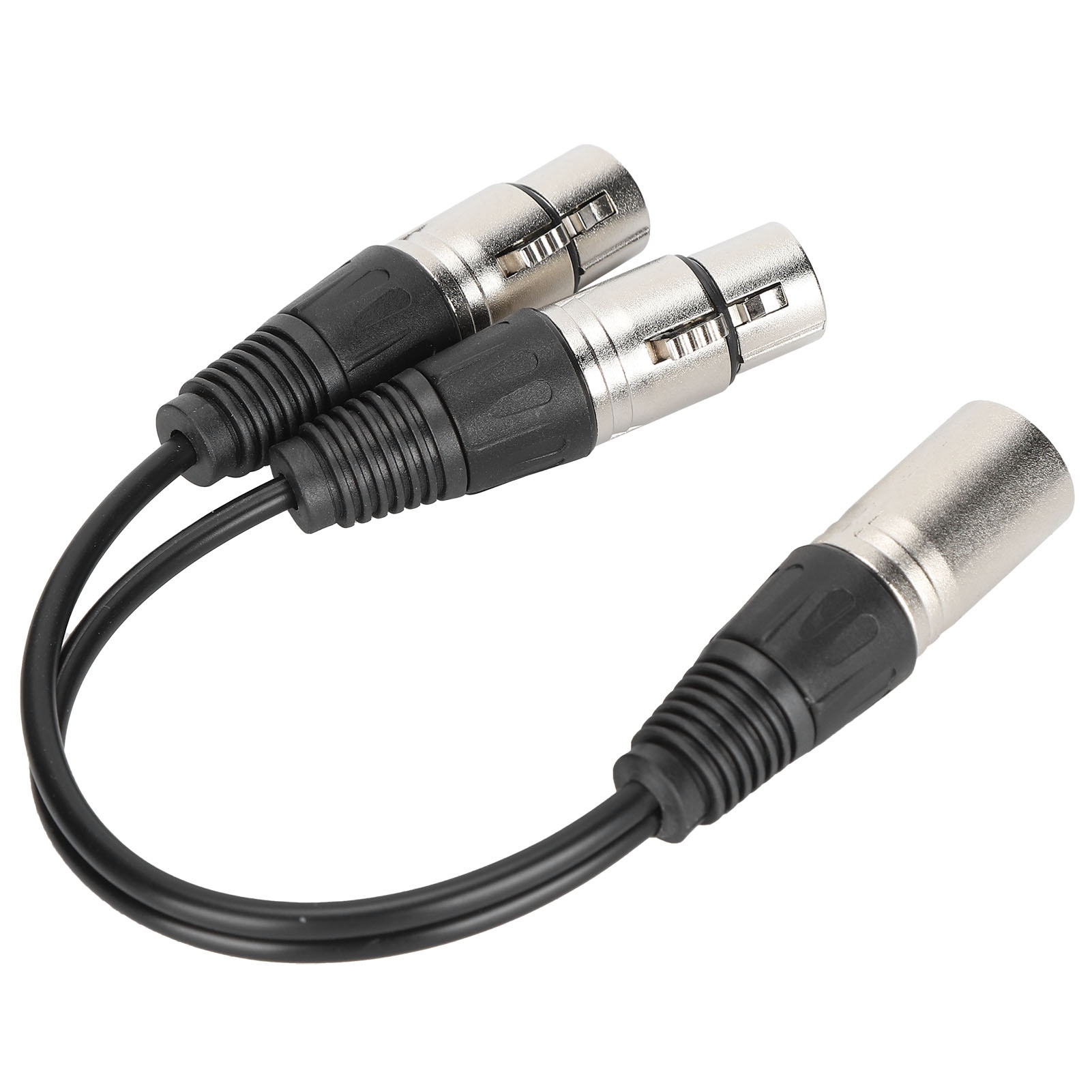 Xlr-stecker Auf Zwei Xlr-buchsen-kabel Für Symmetrisches Stereo-mikrofon, Kompatibel Mit Audioadapter, Weiß, 1 M / 3,3 Ft