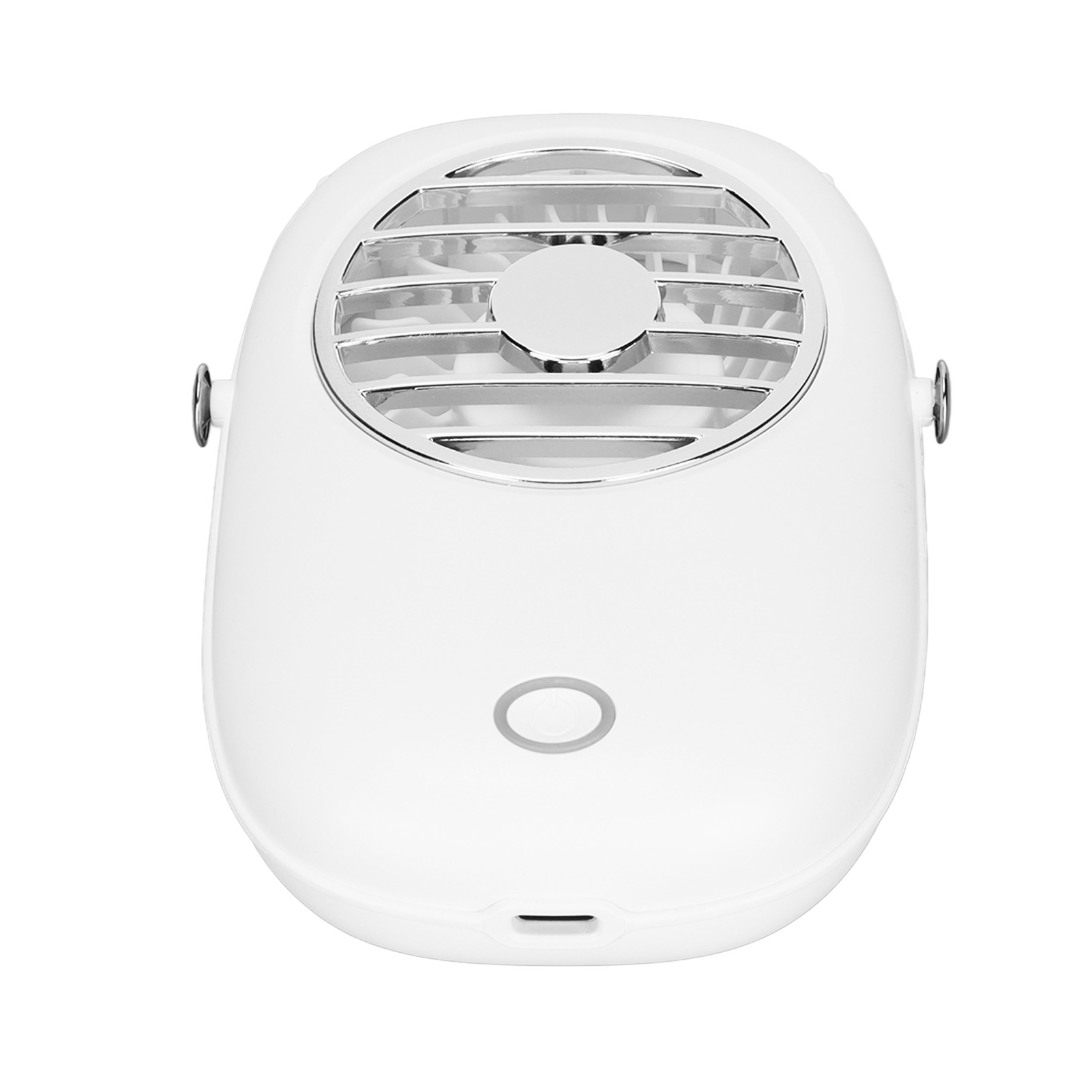 Tragbarer Ventilator, Wiederaufladbar Über Usb-kabel, 3 Geschwindigkeitsstufen, Mit Kabel, Ideal Für Reisen, Camping Und Wandern (weiß).