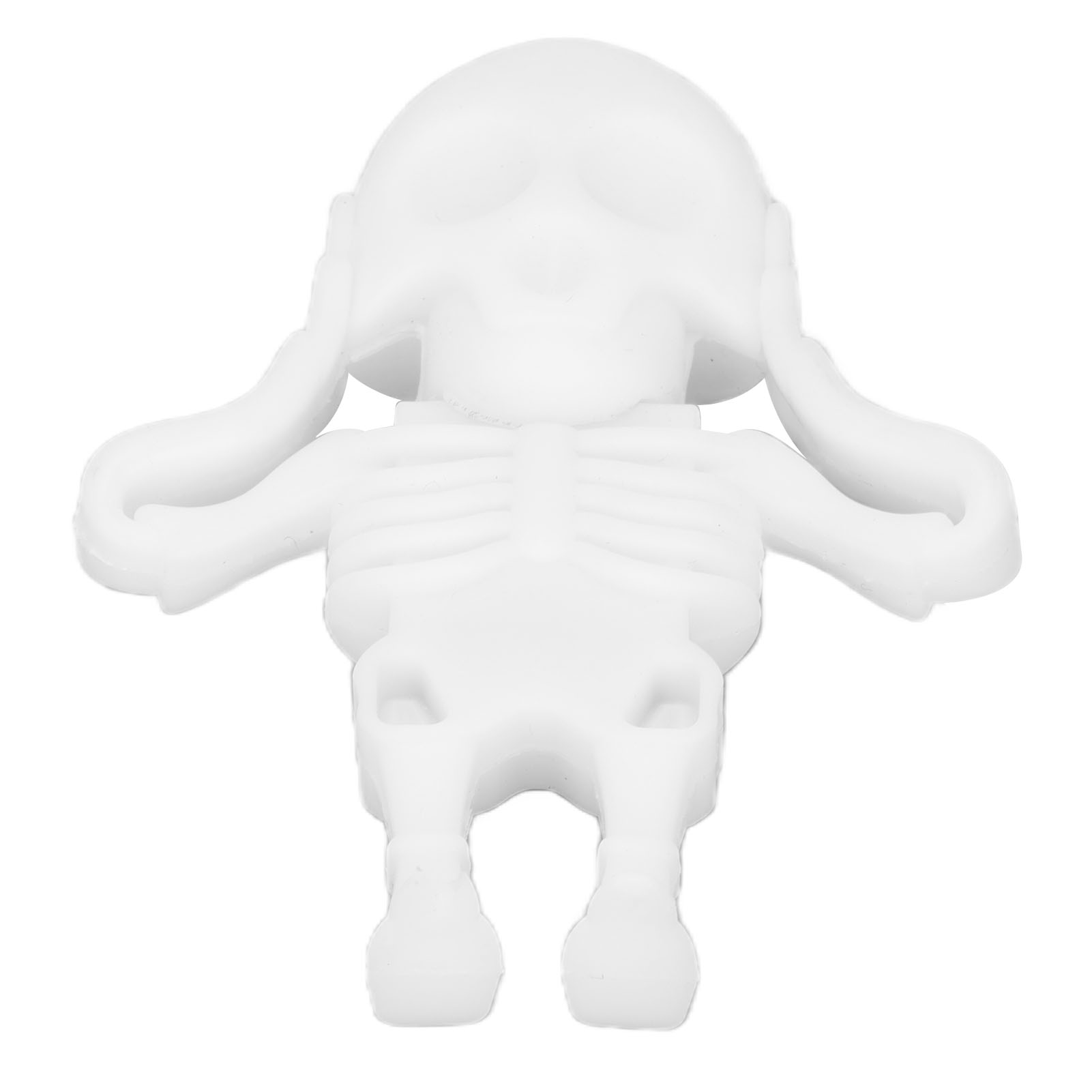 Miniatur-usb-stick In Totenkopfform, Lustig Und Niedlich, 2 Gb, Weiß.