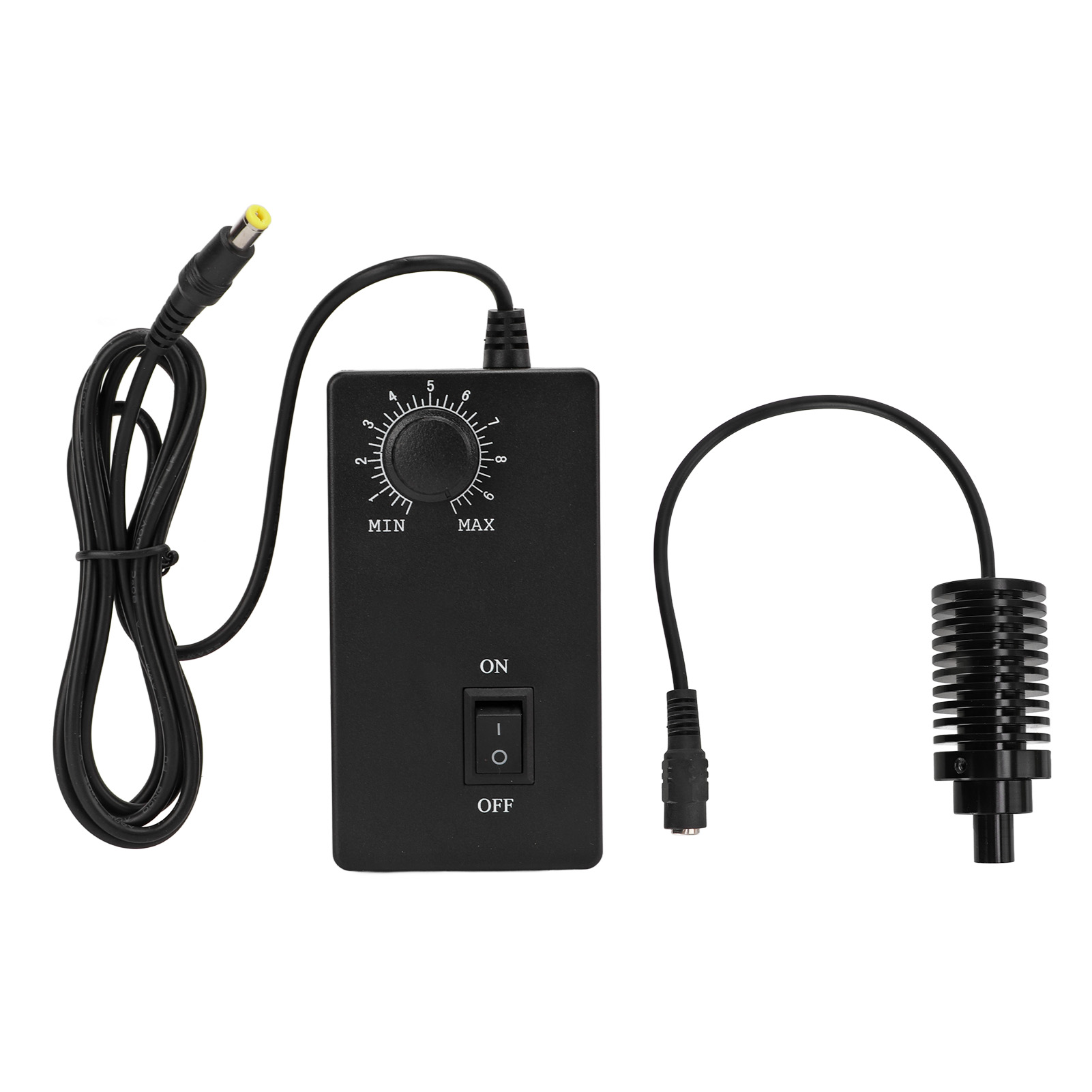 Koaxialer Led-mikroskopscheinwerfer, Helligkeit Einstellbar, Verschleiß- Und Hitzebeständig, Netzteil 100–240 V Ac, Ø 10 Mm, Eu-stecker, Weiß