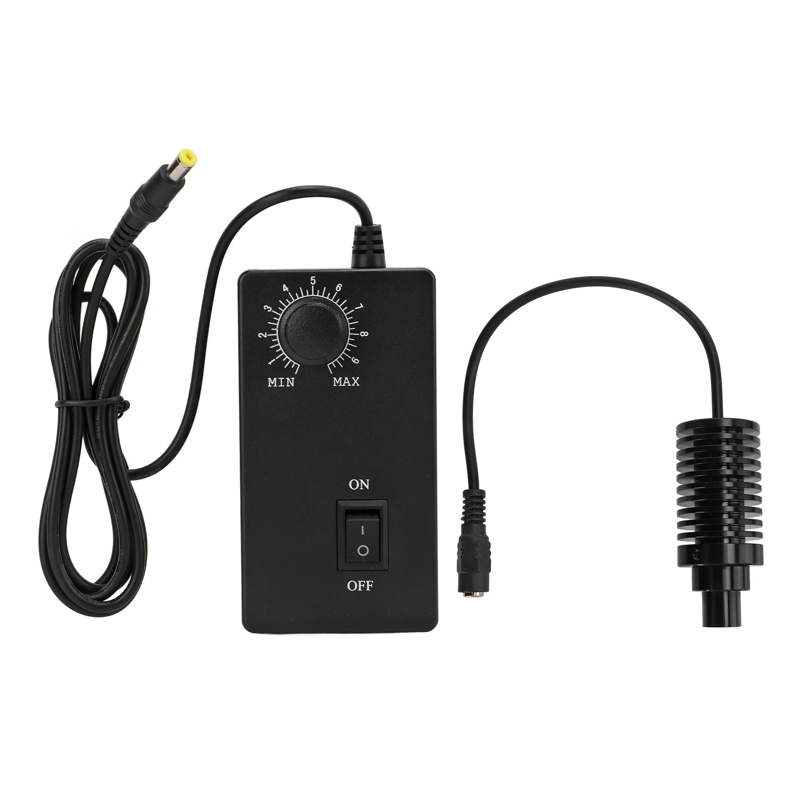 Koaxialer Led-mikroskopscheinwerfer, Helligkeit Einstellbar, Verschleiß- Und Hitzebeständig, Netzteil 100–240 V Ac, Ø 13 Mm, Eu-stecker, Weiß