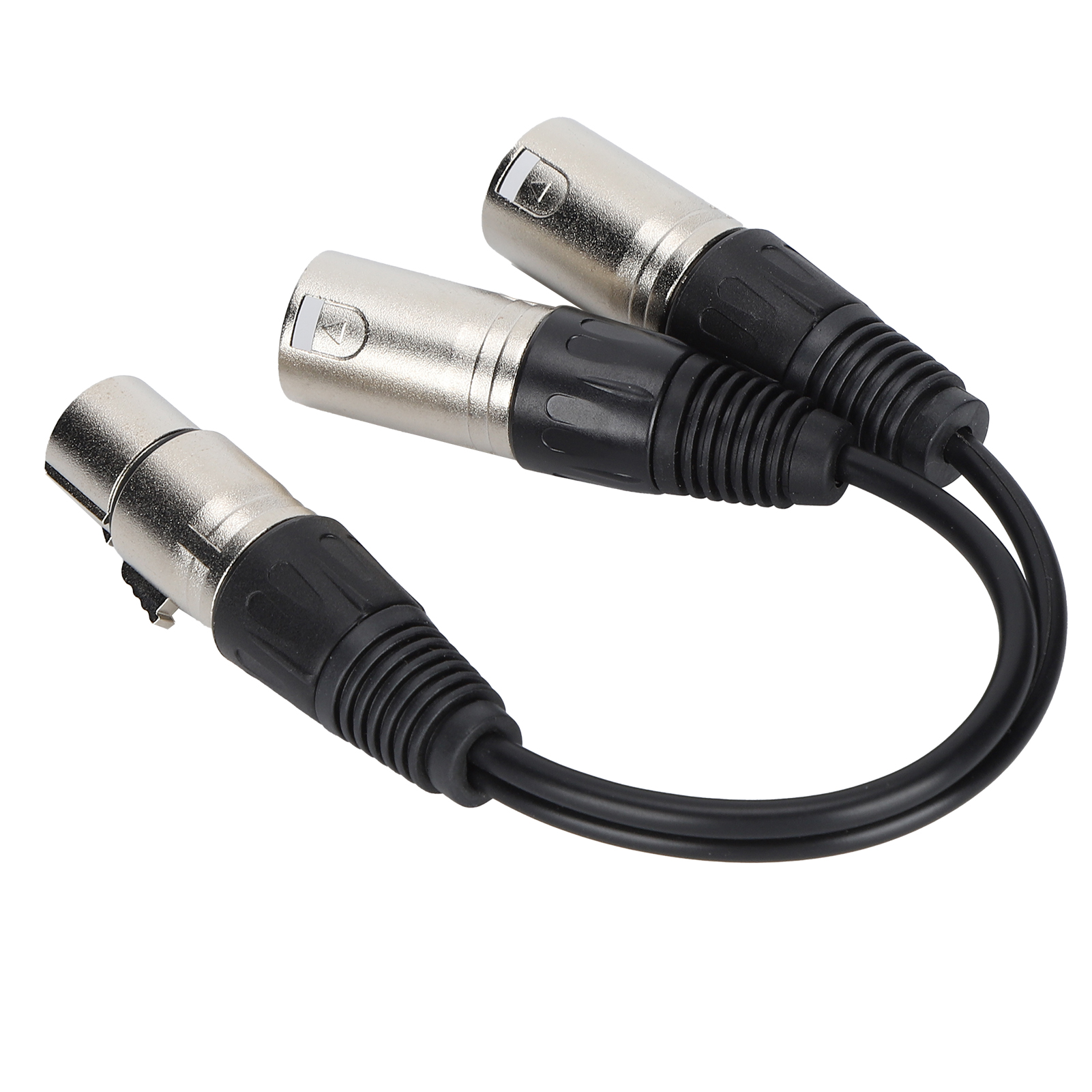 Xlr-buchse Auf Zwei Xlr-stecker Kabel Für Symmetrisches Stereo-mikrofon, Kompatibel Mit Audioadapter, Weiß, 3 M / 9,8 Ft