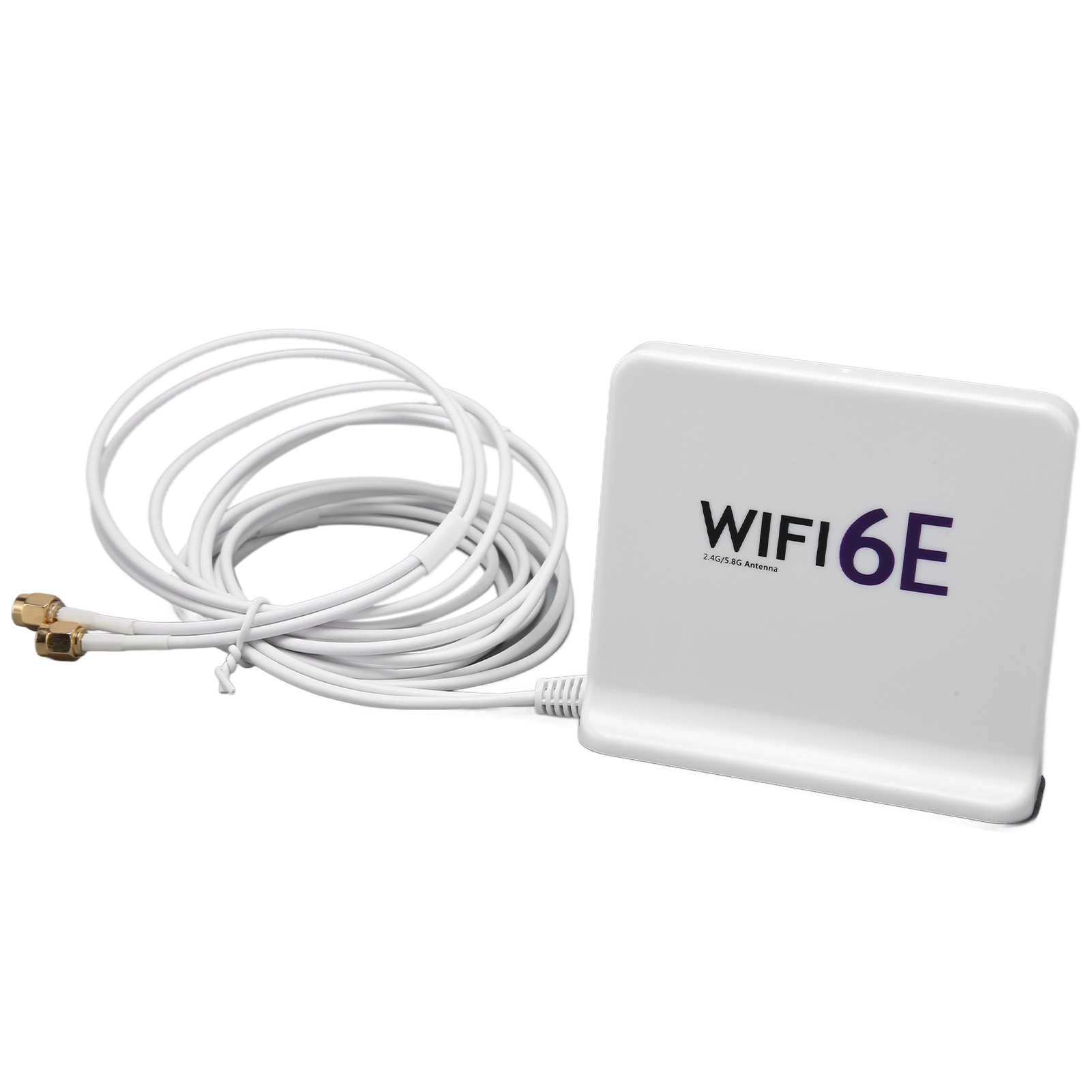 4dbi High-gain-rundstrahlantenne Wifi 6e Für 2,4-ghz- Und 5,8-ghz-wlan-netzwerkkarten Mit Sma-anschluss (weiß)