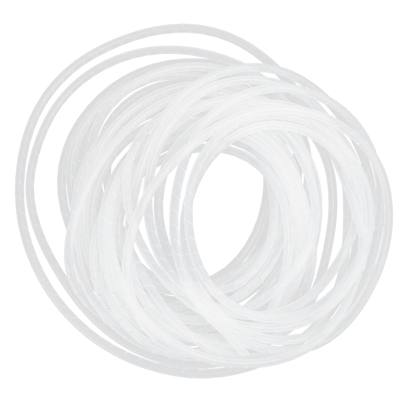 Spiralkabeltrommel, Flexibler Schlauch, Kabelorganisator Und -halter, Weiß, Ø 12–5 Meter