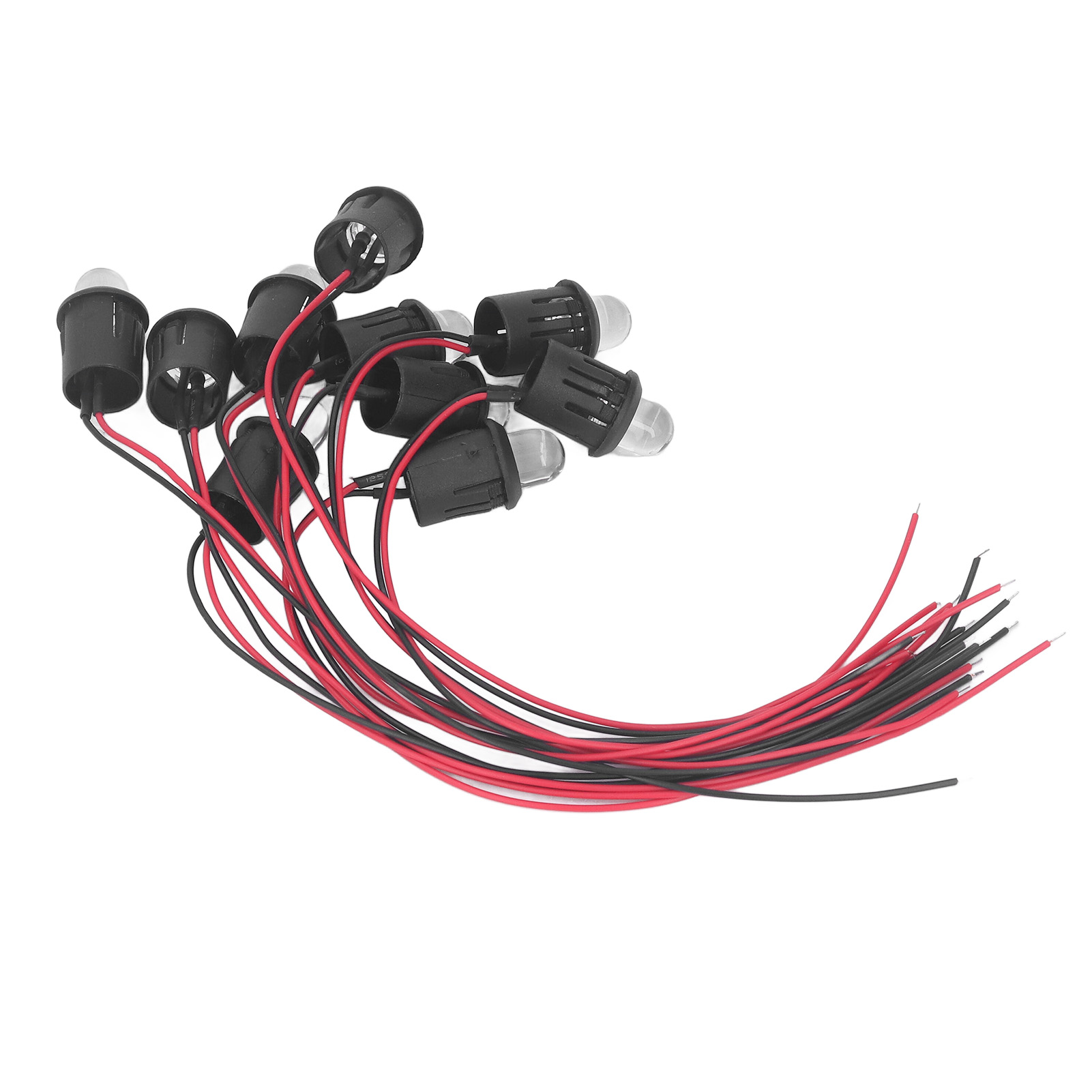 Packung Mit 10 10mm 12v Led-dioden, Wasserdichte Kontrollleuchten Für Auto Und Boot (weiß).