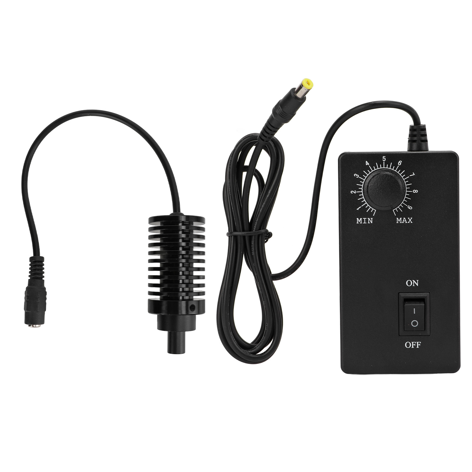 Koaxialer Led-mikroskopscheinwerfer, Hohe Helligkeit, Verschleiß- Und Hitzebeständig, Netzteil 100–240 V Ac, Ø 9 Mm, Eu-stecker, Weiß