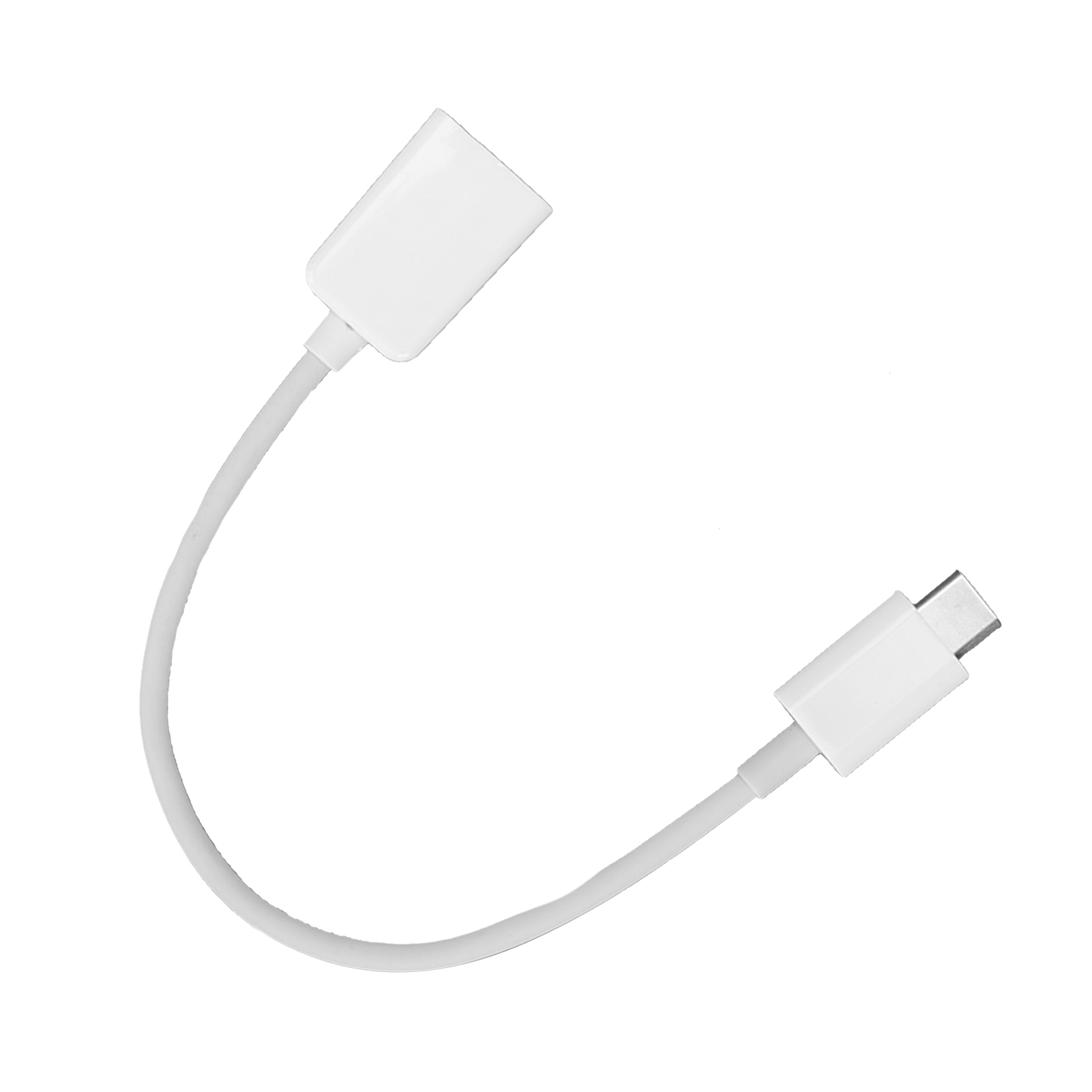 Usb-typ-c-zu-otg-adapter, Tragbarer Otg-kabelkonverter Für Maus, Tastatur Und Usb-peripheriegeräte (weiß)