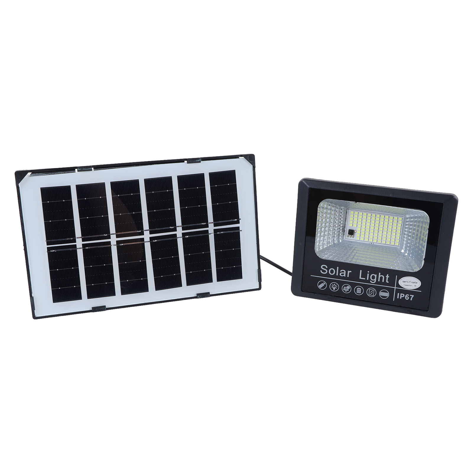 30-w-solarleuchte Mit Fernbedienung, Bewegungsmelder Und Timer Für Den Außenbereich