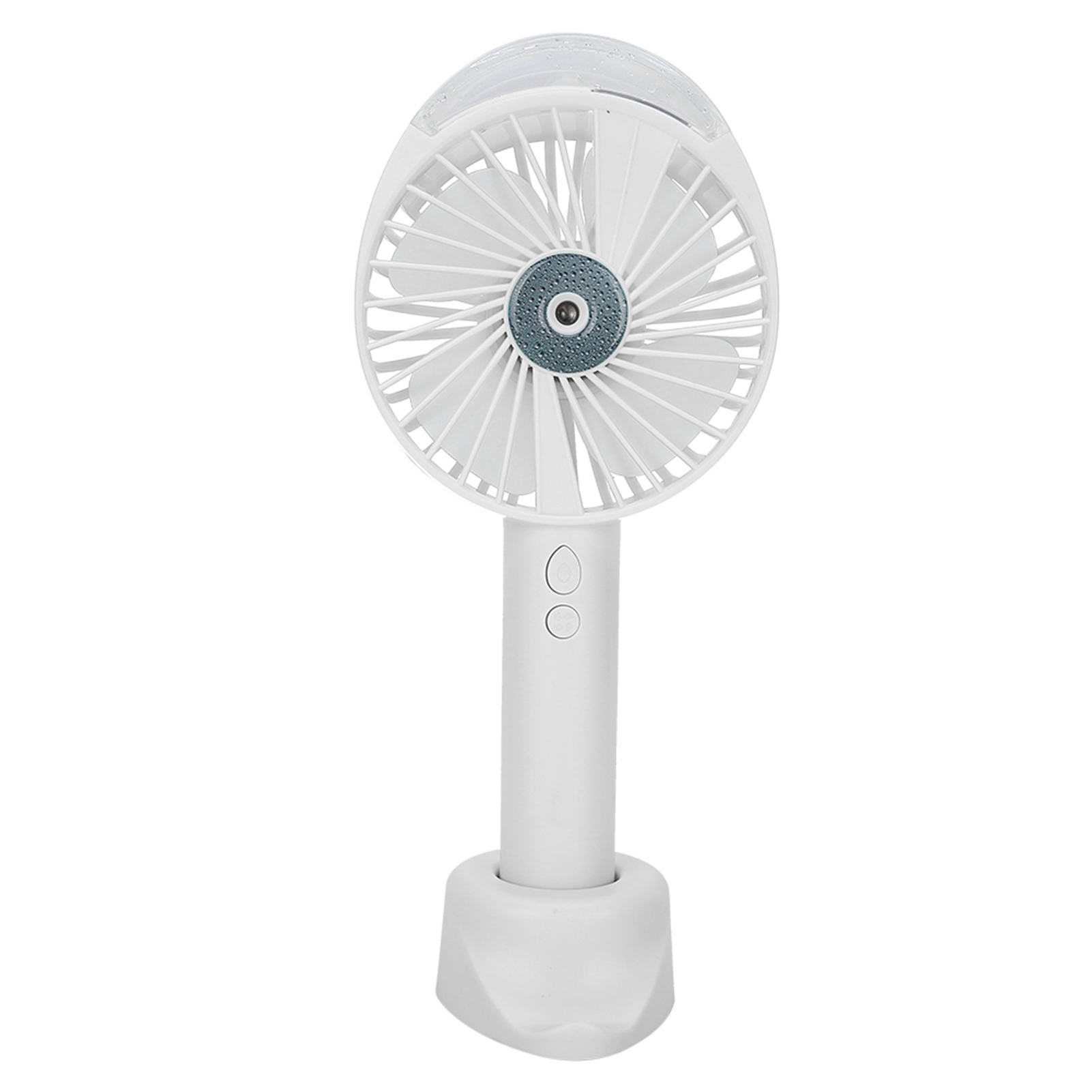 Tisch-luftbefeuchter Mit Ventilator, Mini-wasservernebelungs-luftbefeuchter, Weiß