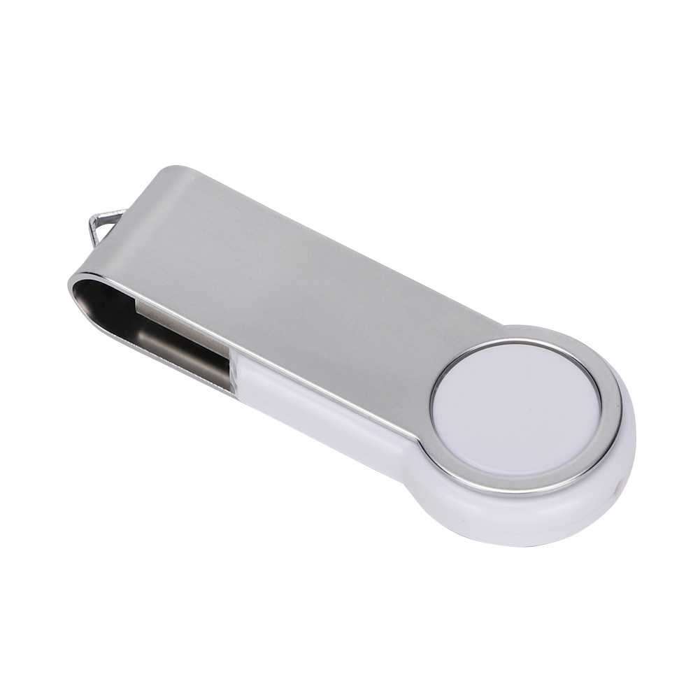Tragbarer 32-gb-usb-2.0-stick Aus Abs Mit Drehbarer Kappe, Kompatibel Mit Windows Vista/7/10/mac (weiß).