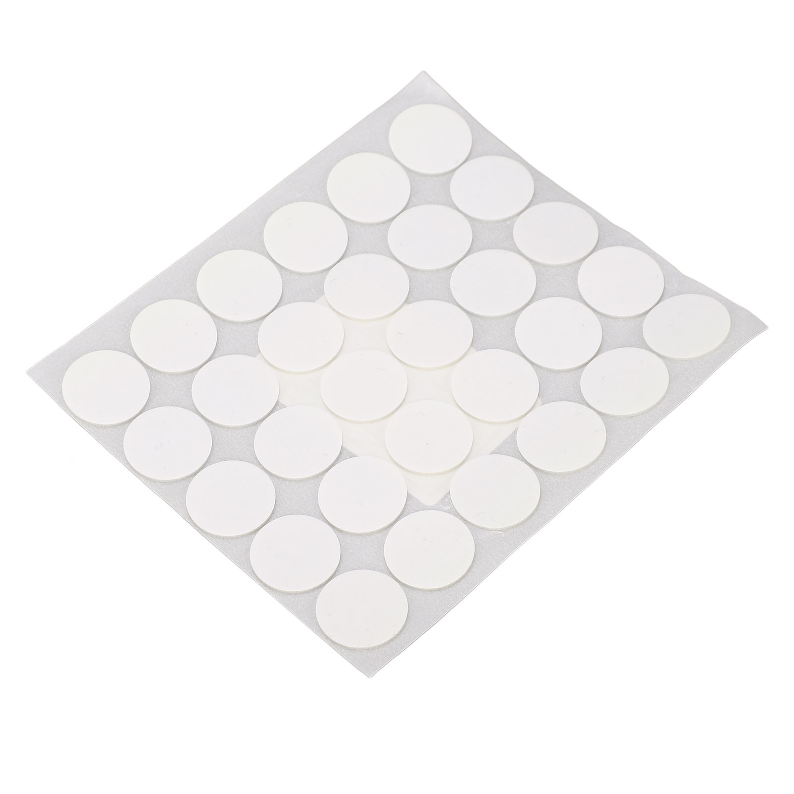 Packung Mit 10 Runden, Selbstklebenden, Multifunktionalen, Doppelseitigen Pe-schaumklebebändern, 20 Mm X 1 Mm, Weiß