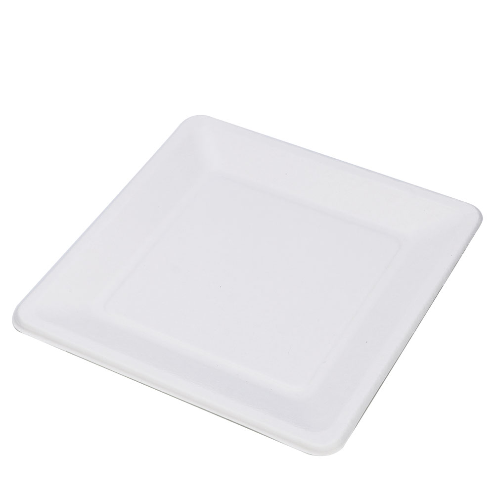 Packung Mit 20 Quadratischen Einweg-papptellern Für Kuchen Und Andere Speisen, Ideal Für Kinderbastelarbeiten Und Malen (20 Cm).