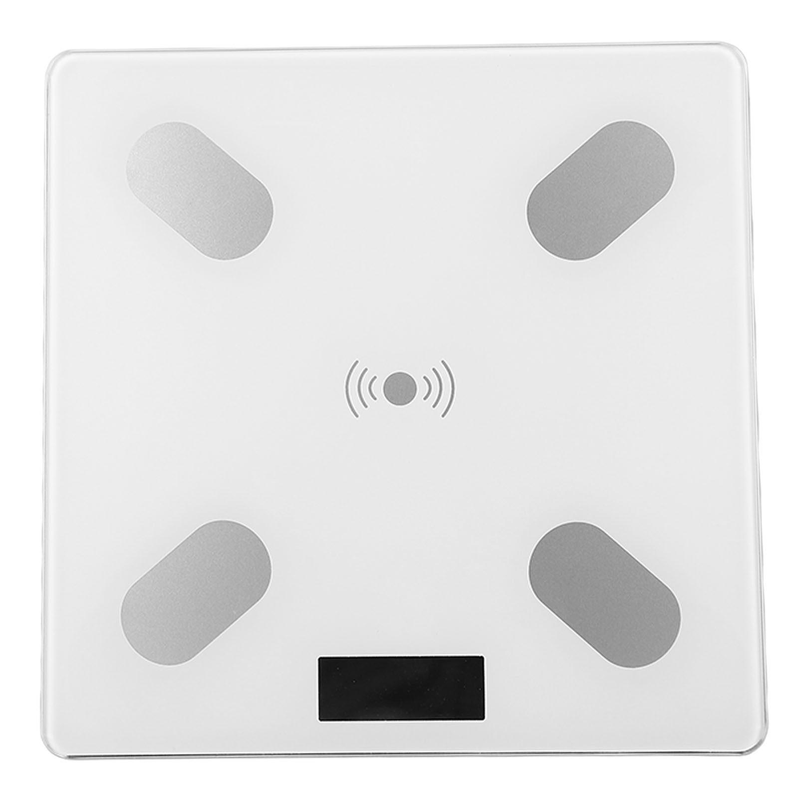 Digitale Körperfettwaage Aus Gehärtetem Glas, Usb-aufladbar, Weiß