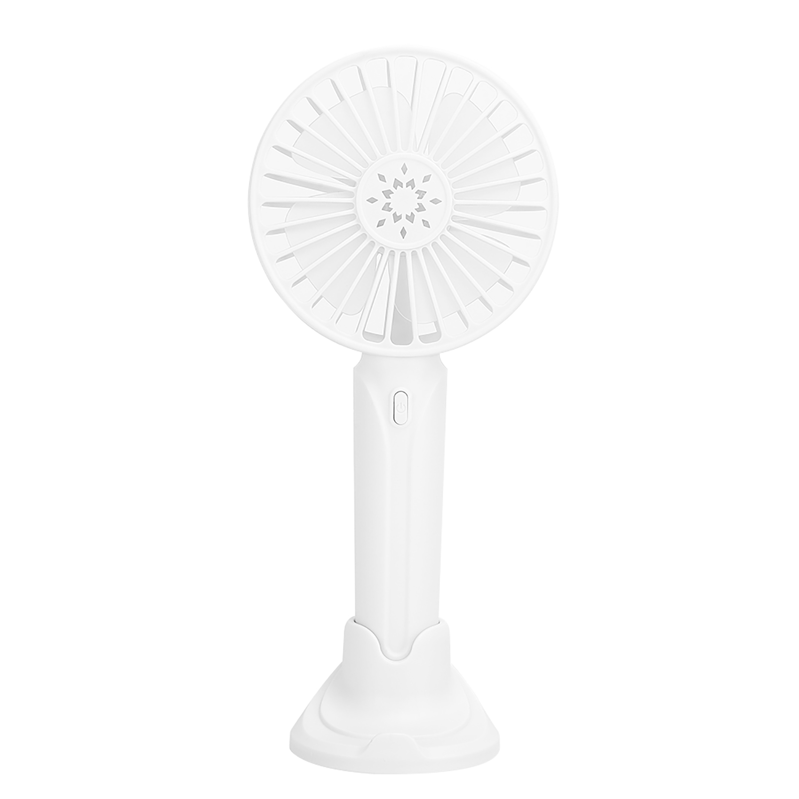 Usb-wiederaufladbarer Tragbarer Ventilator, Universeller Mini-ventilator F1 Weiß