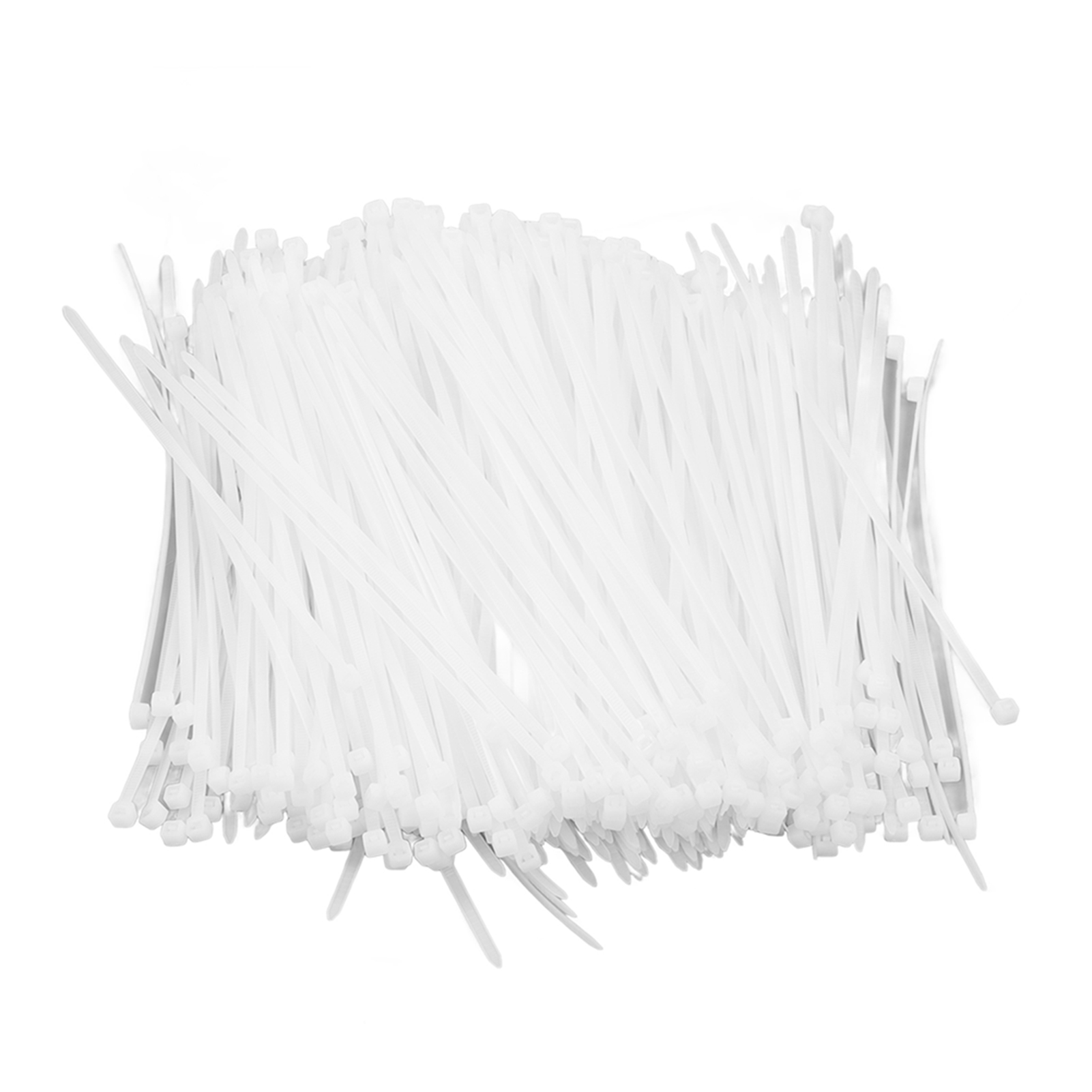Packung Mit 1000 Selbstsichernden, Uv-beständigen Kabelbindern Aus Nylon, 20 Cm (8 Zoll), 18 Kg (40 Lb), Für Den Innen- Und Außenbereich. Farbe: Weiß.