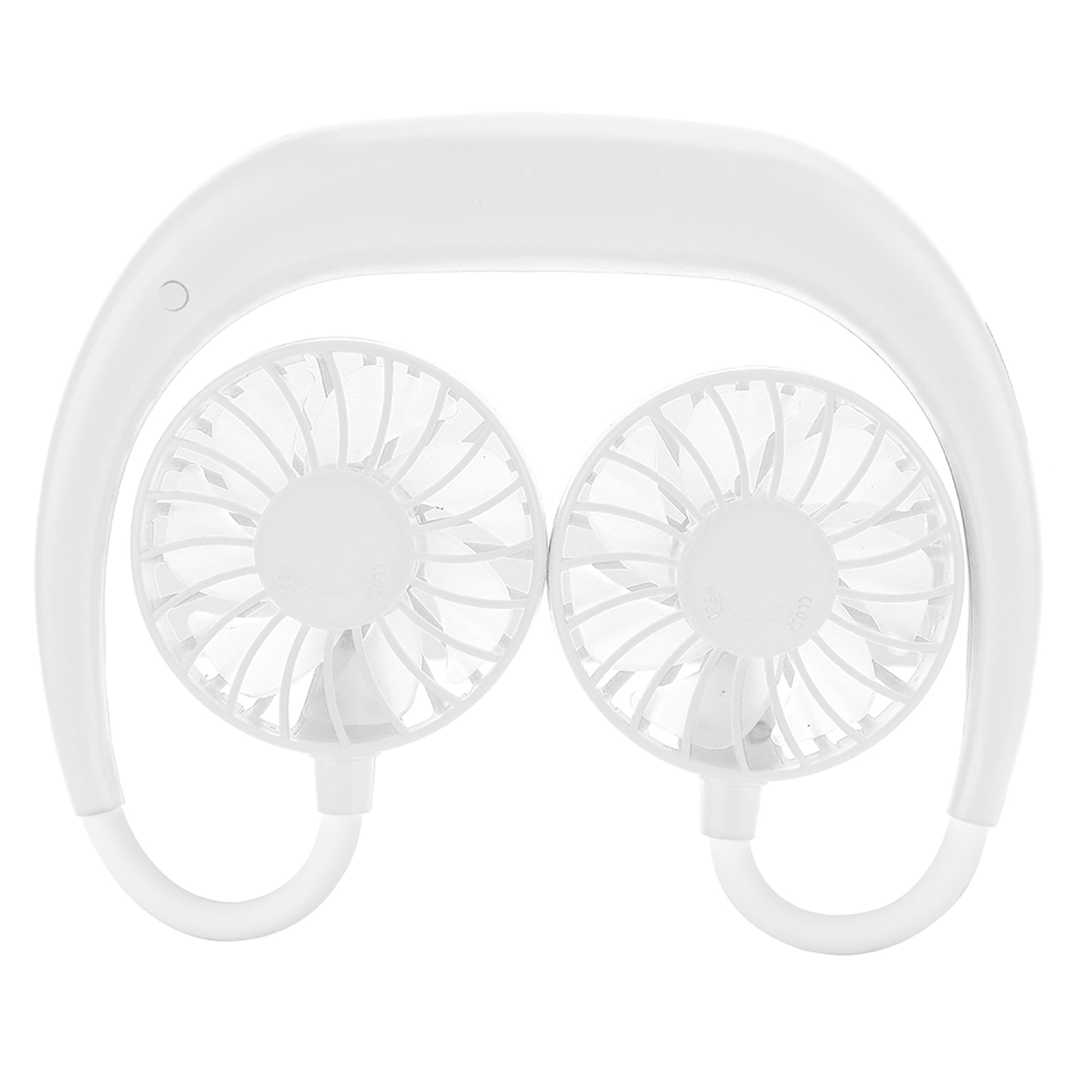 Wiederaufladbarer, Freihändiger Nackenventilator Von Game Sports Mit Usb-anschluss, 3 Einstellbare Geschwindigkeitsstufen (weiß)
