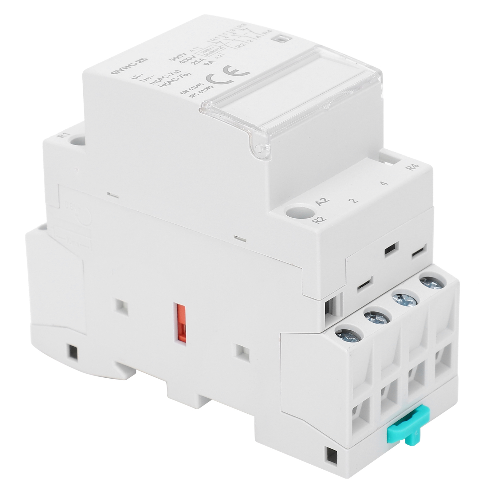 Weißer Modularer Schütz, Tragbar, Robustes Elektronikmodul, 50 Hz, 4-polig, Gyhc-25, 2 Schließer, 2 Öffner