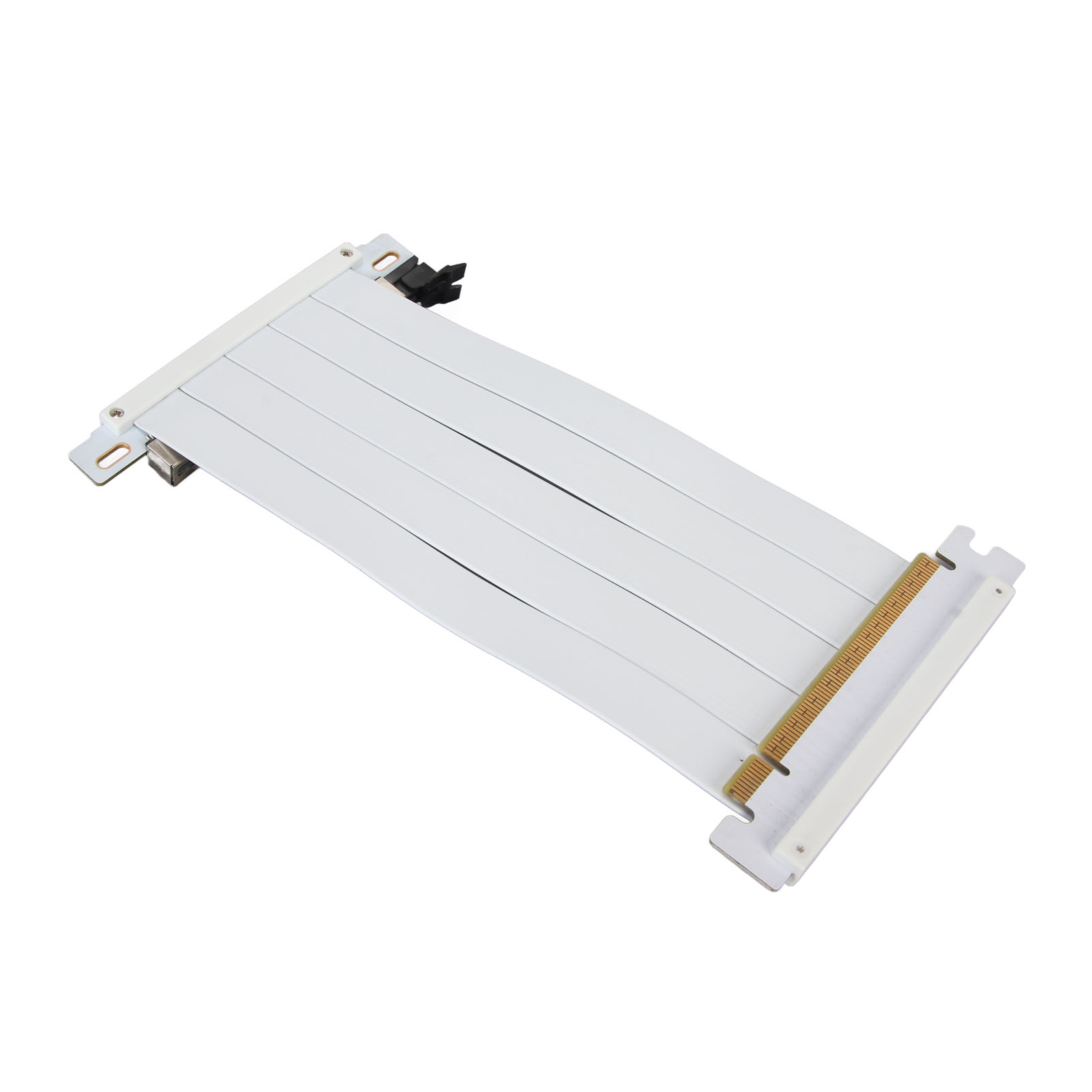 Hochgeschwindigkeits-pcie-4.0-x16-riserkabel (180°) Für Rtx-4090- Und Rx-7900-xt-grafikkarten, Flexibel, Weiß, 30 Cm / 11,8 Zoll