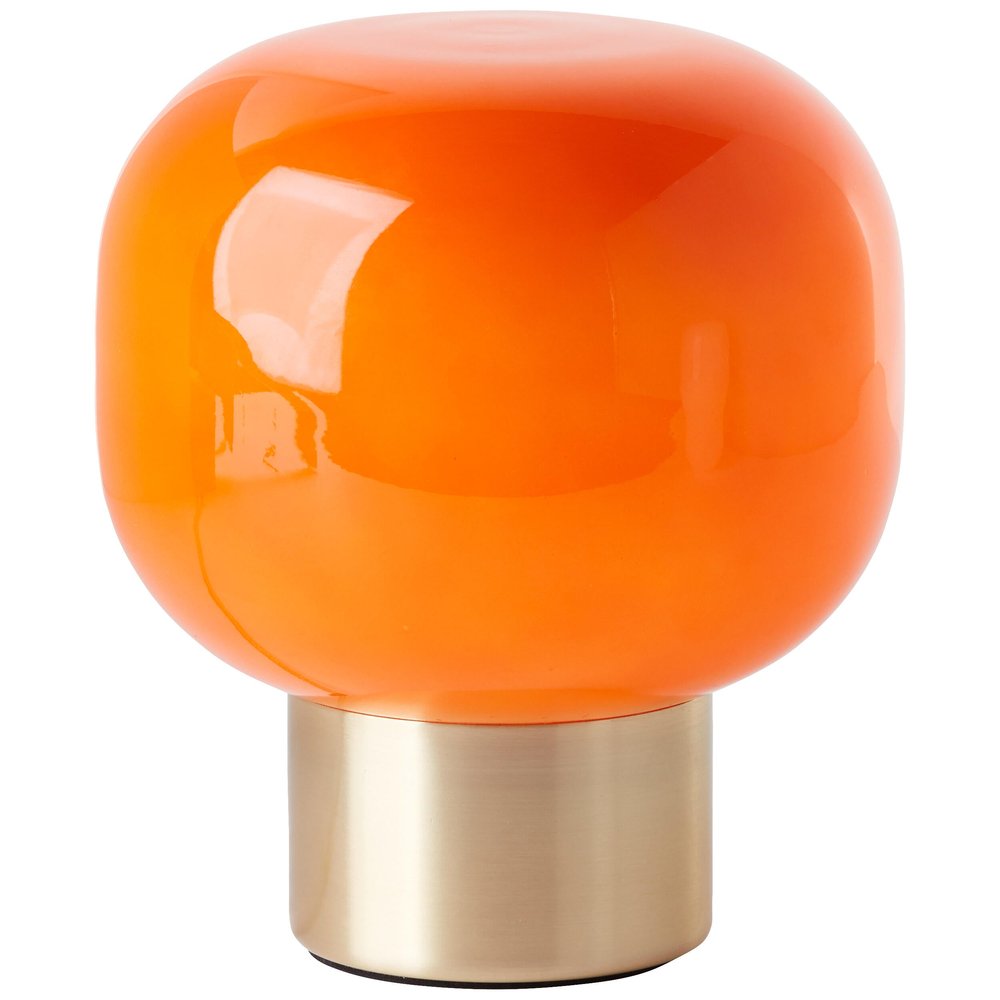 Arancia Lampe, E14, Höhe 19,4 Cm, Glänzendes Orangefarbenes Glas Brilliant