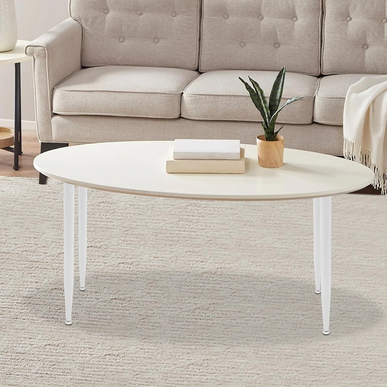 4er Set Möbelbeine 55cm Haarnadel Tischbeine Höhenverstellbare Möbelfüße Ideal Für Schränke, Tische Und Diy-projekte (weiß)