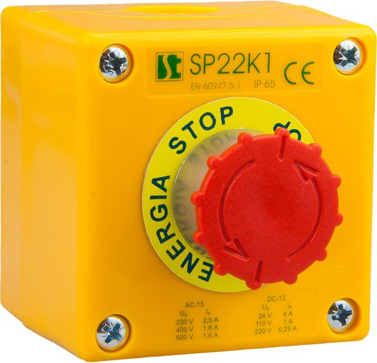 Steuergerät Spamel Safety Switch Box Ip65 Pilztaste Not-aus