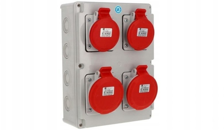 Verteilerkasten Spamel 2x5x32a 2x5x16a Ip54 Wasserdicht