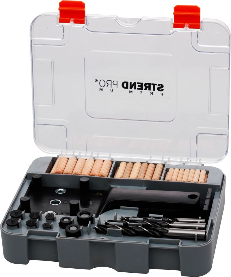 Set Strend Pro Premium, Zum Bohren Von Löchern Für Dübelverbindungen, Für Schreiner, 83-teilig