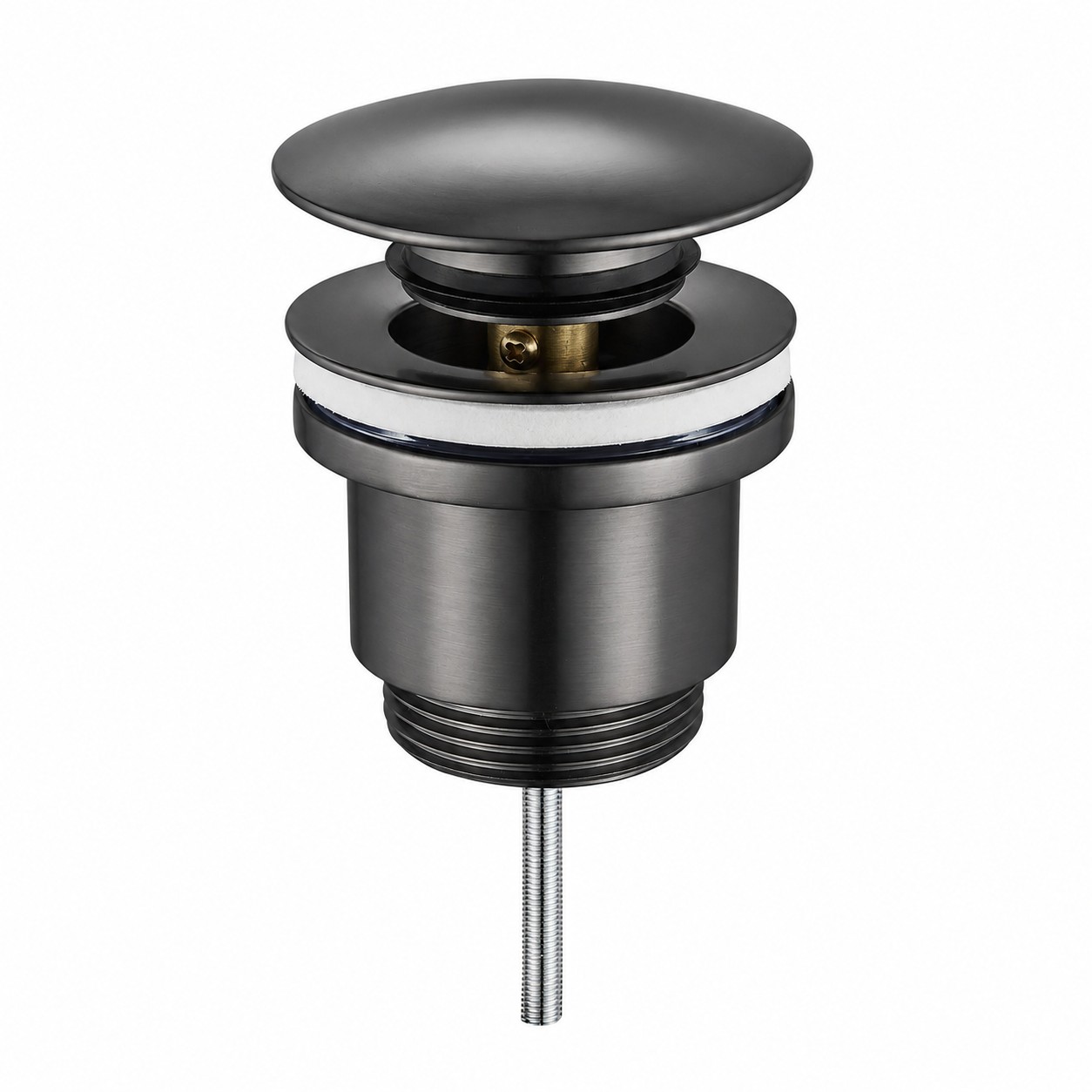 Klick-klack-ablassschraube In Pvd-gunmetal-farbe Tecom Idrotec K2ptugm Gunmetal