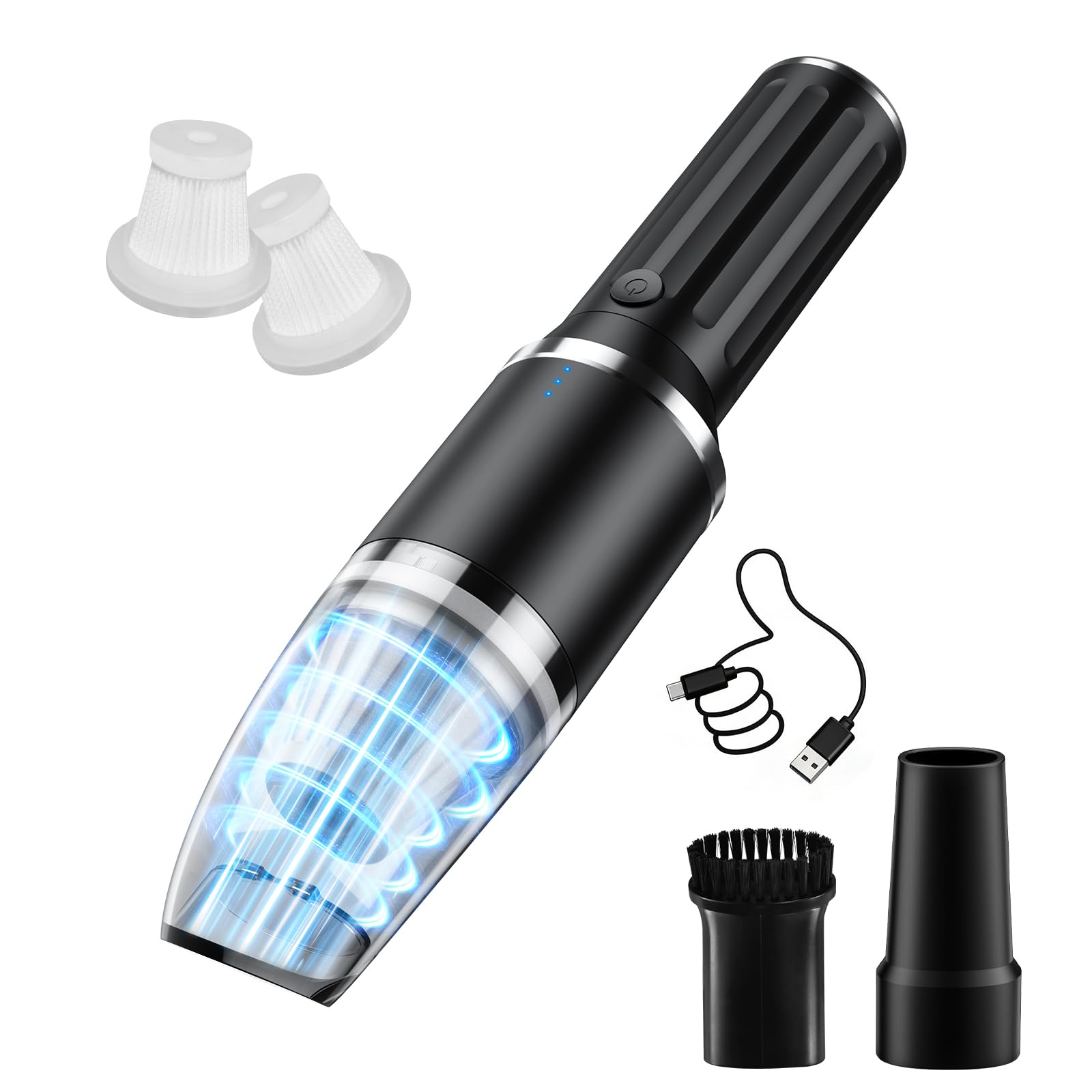 Tragbarer Und Leichter Akku-staubsauger – Mini-usb-staubsauger (15.000 Pa / 60 W) Für Teppiche, Büros Und Küchen