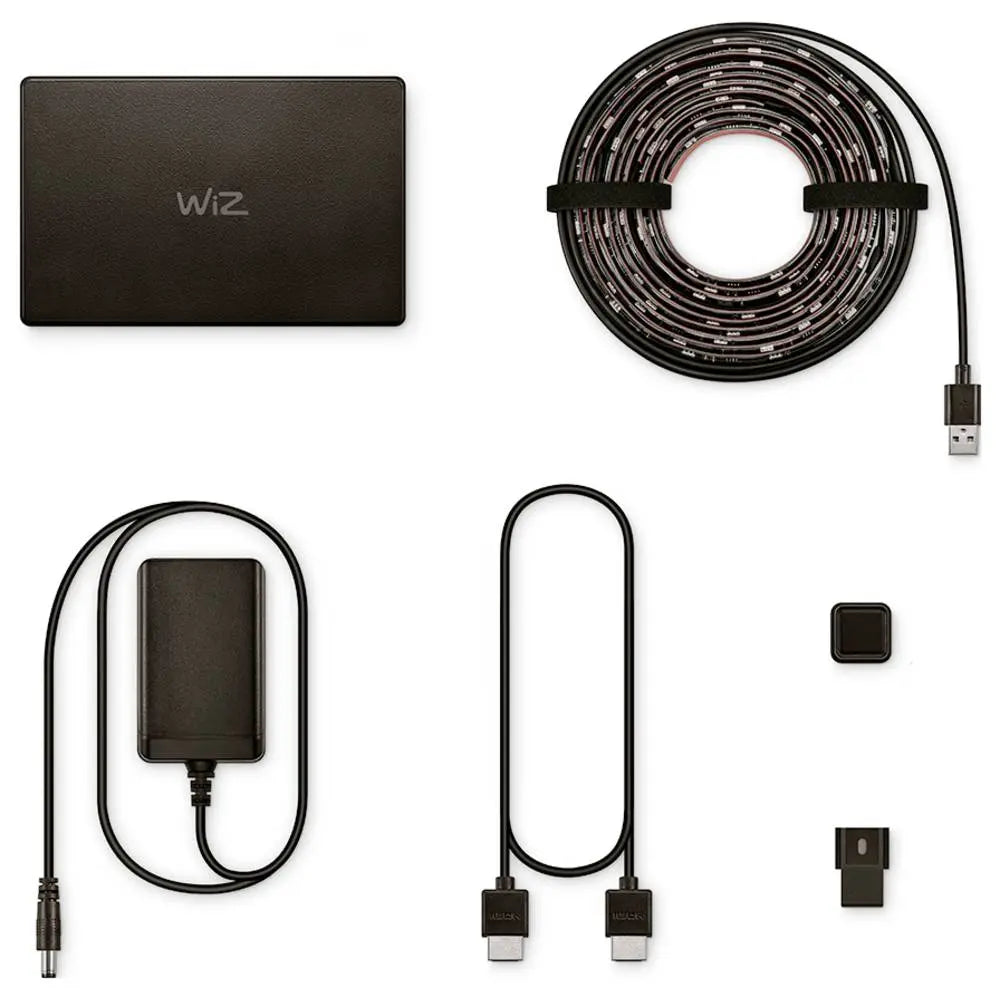 [gebraucht] B-ware Wi Z Led Streifen Set Lichtband Sync Box Starter Kit Schwarz 260 Cm Eu Rgb Cct789